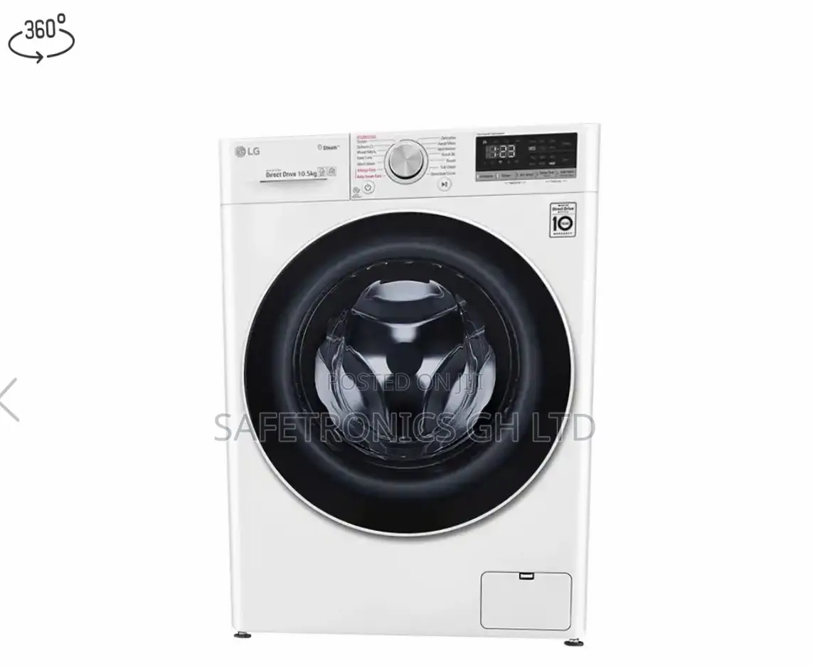 10.5kg Frontload F4V5RYP0W White LG Washingmachine