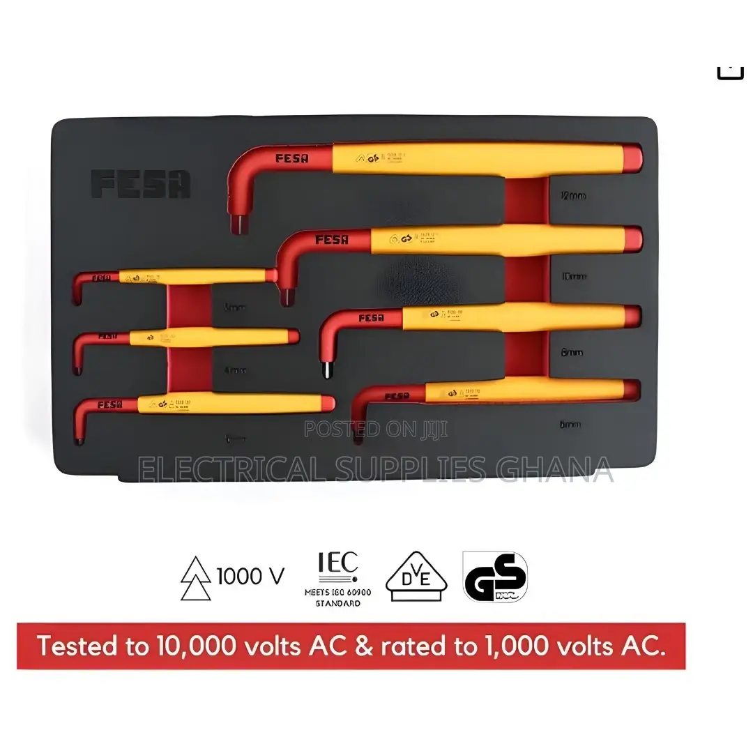 1000V VDE Insulated Hexagon Allen Key Set