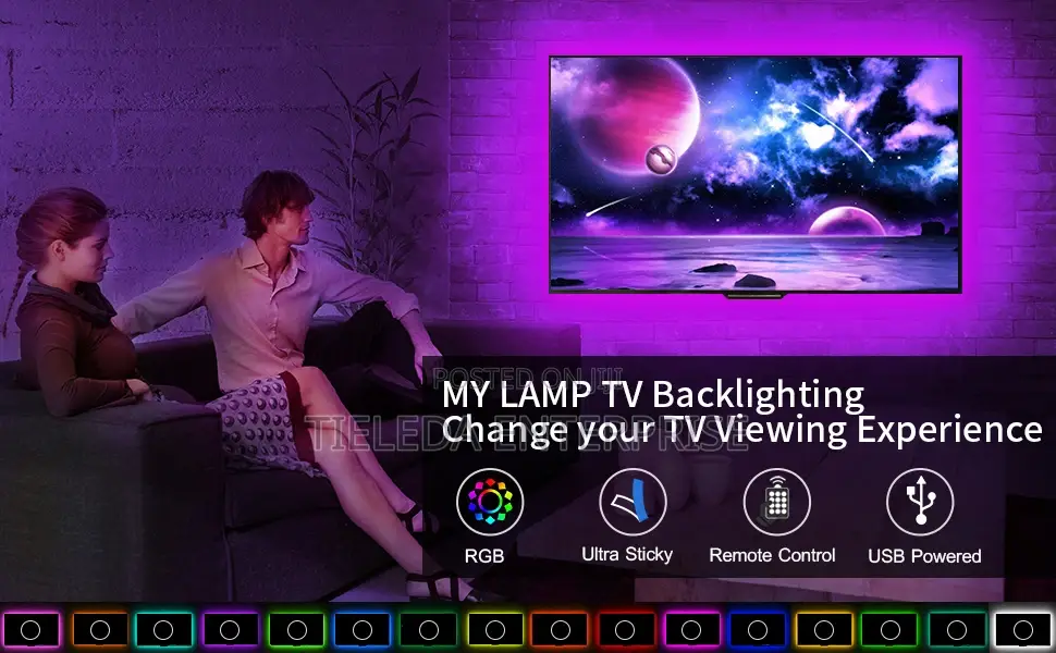 Background Changer TV Rope Light