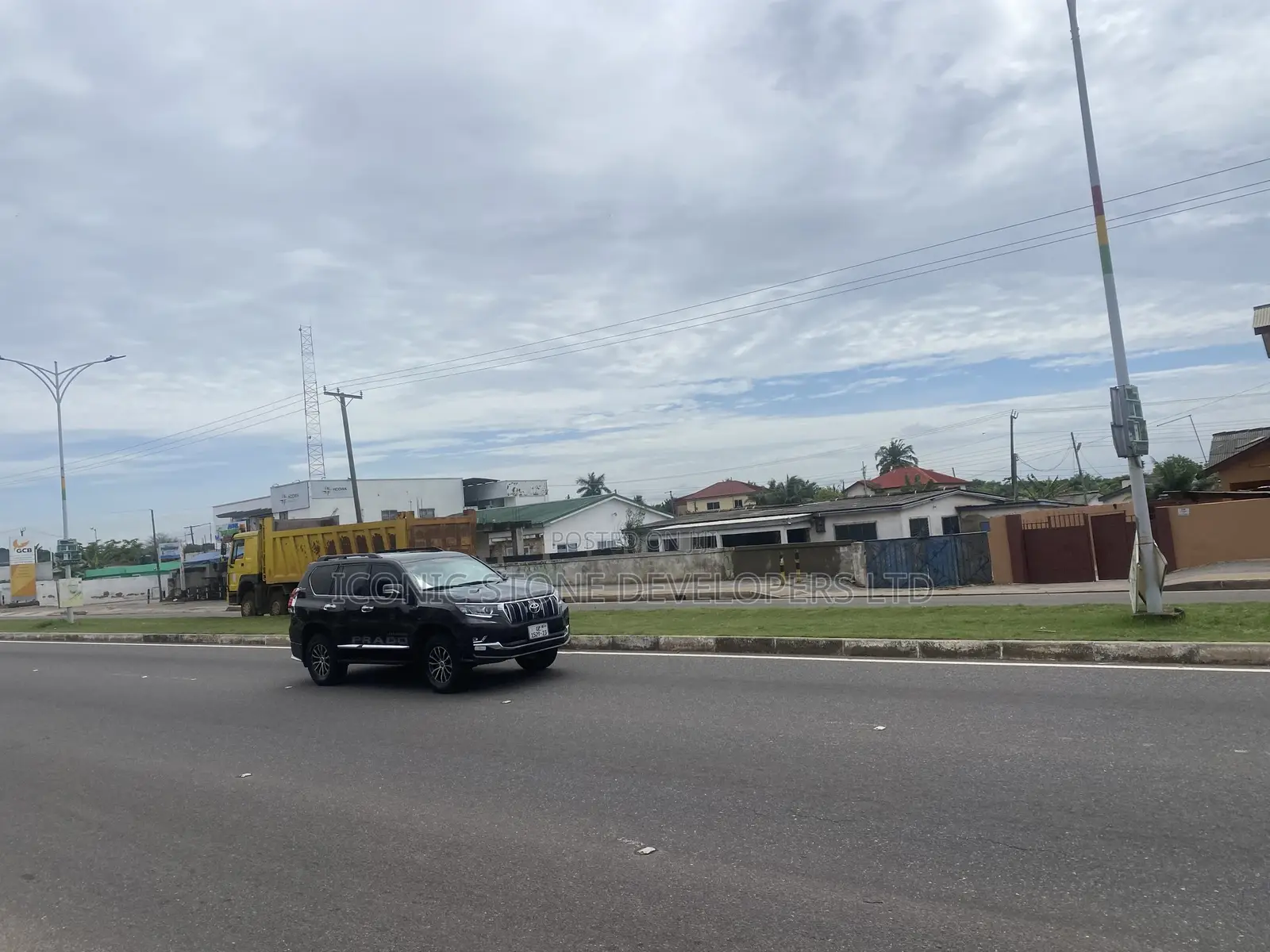 Main Roadside 3 Plots of Land at La-Trade Fair for Sale