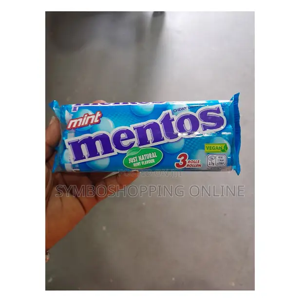 Mentos Mint 3 Rollen – 114 G, Frischer Minzgeschmack, Für Unterwegs