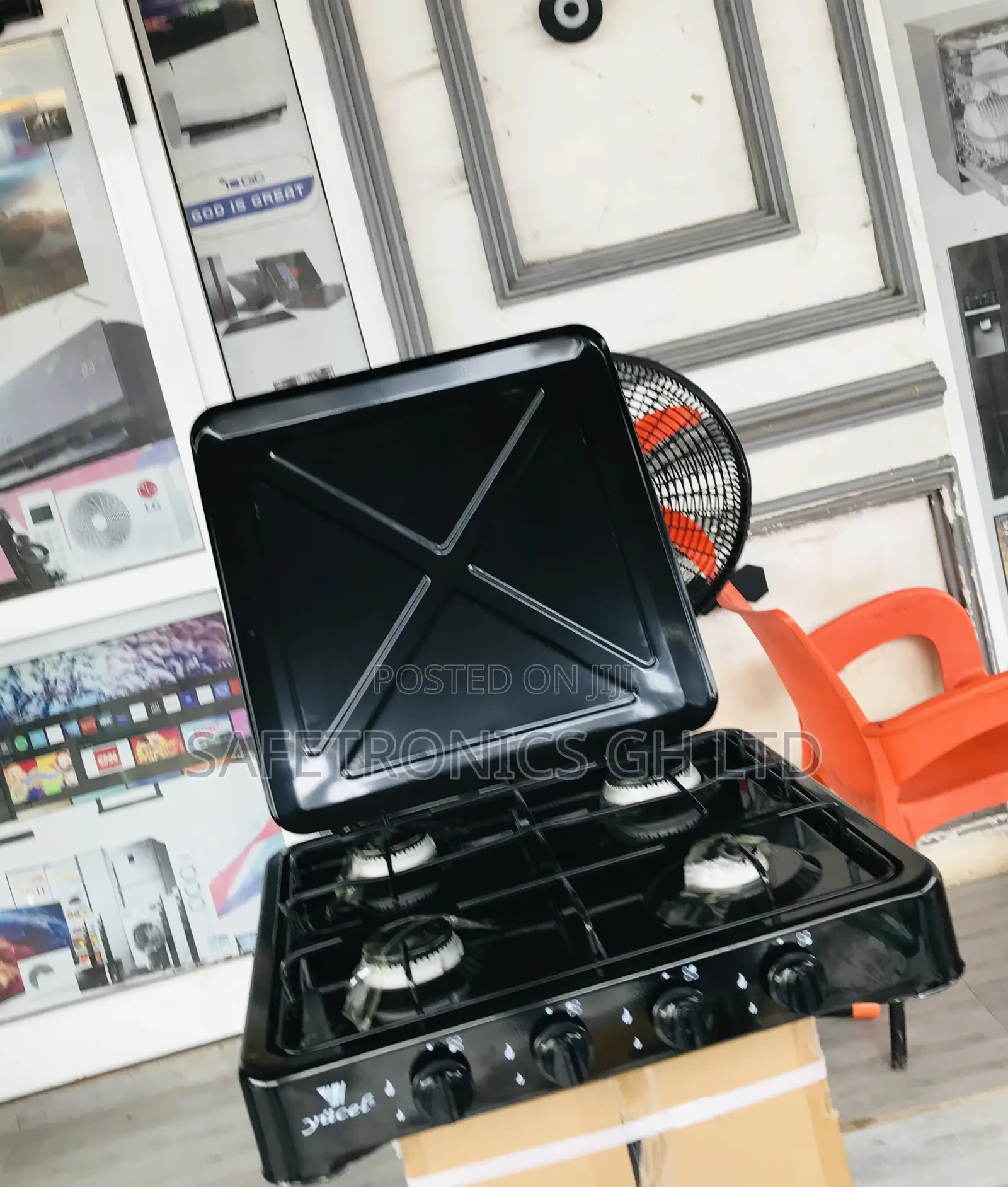 Adjustable 4 Gas Stove Tabletop Cooker Yucel 