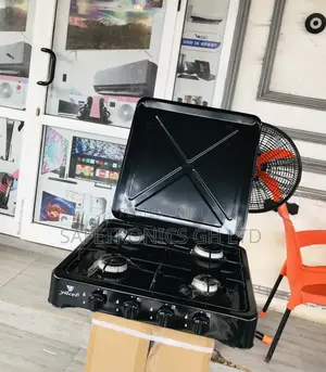 Original 4 Stove Gas Cooker Tabletop Black Volcano 