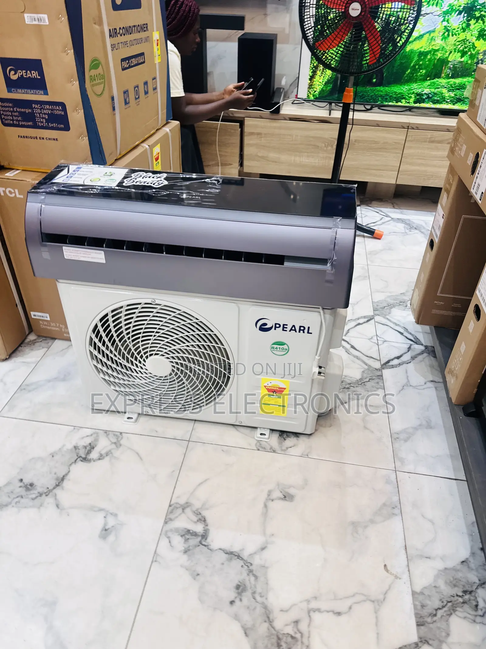 Mirror Black Air Conditioner Split R410 Gas Pearl 2.0hp