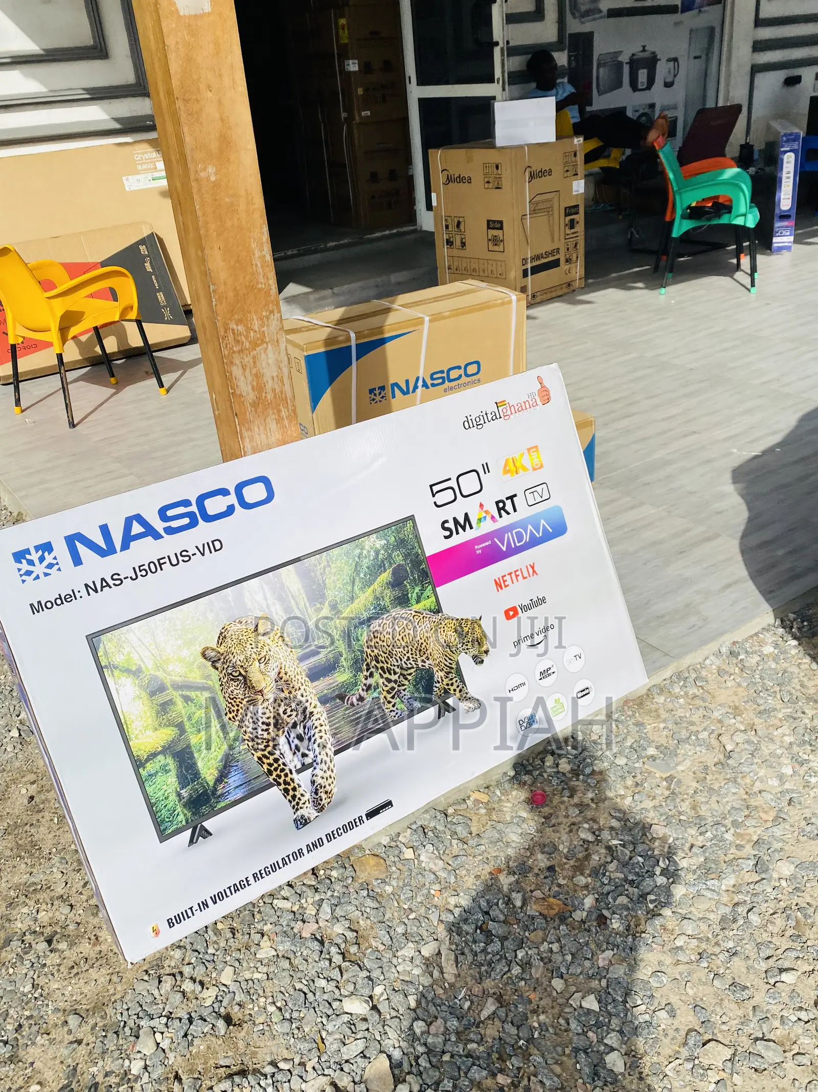 Latest Nasco 50 Inch Uhd Smart Satellite Tv(Black).