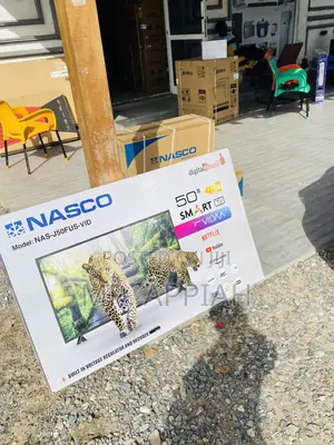 Latest Nasco 50 Inch Uhd Smart Satellite Tv(Black).