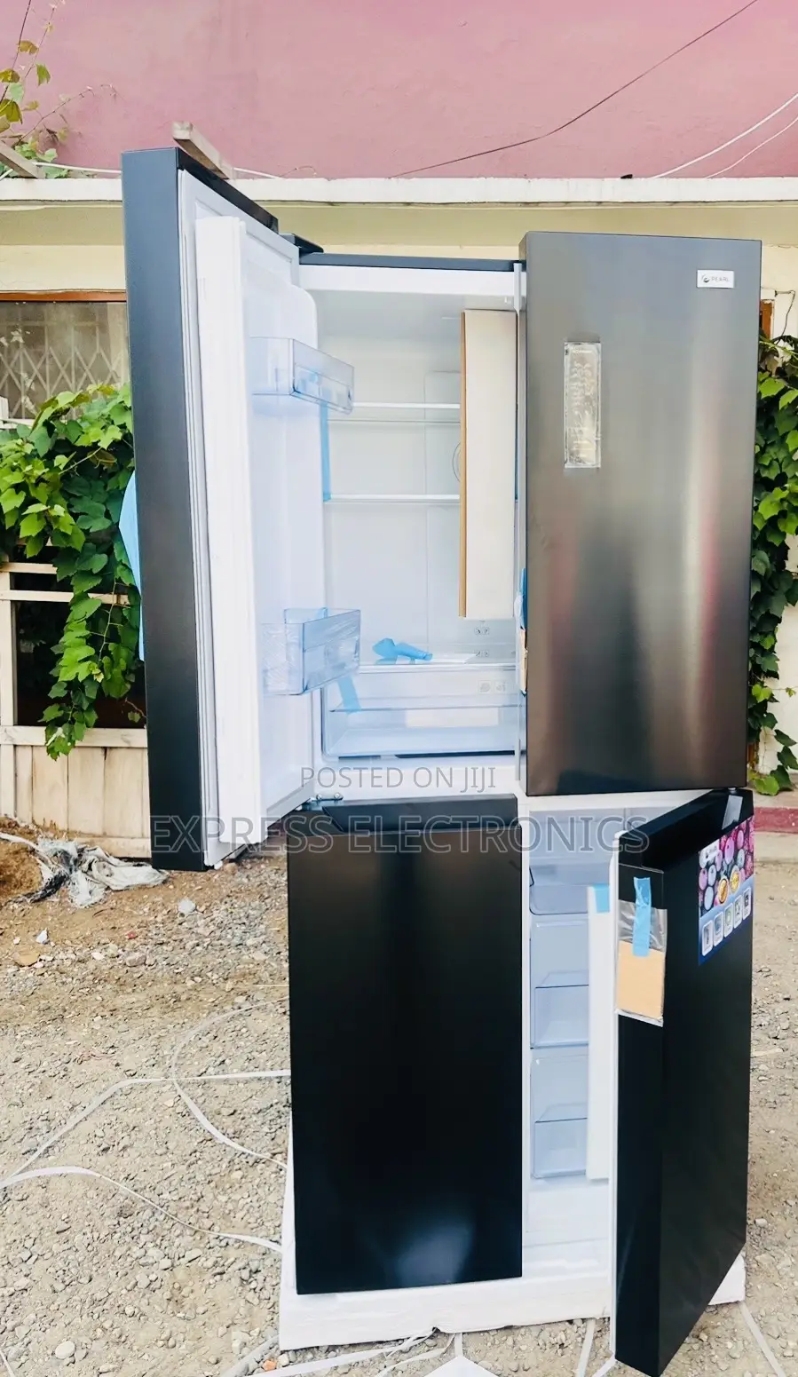 Pf-550bss Side by Side Fridge Pearl Black
