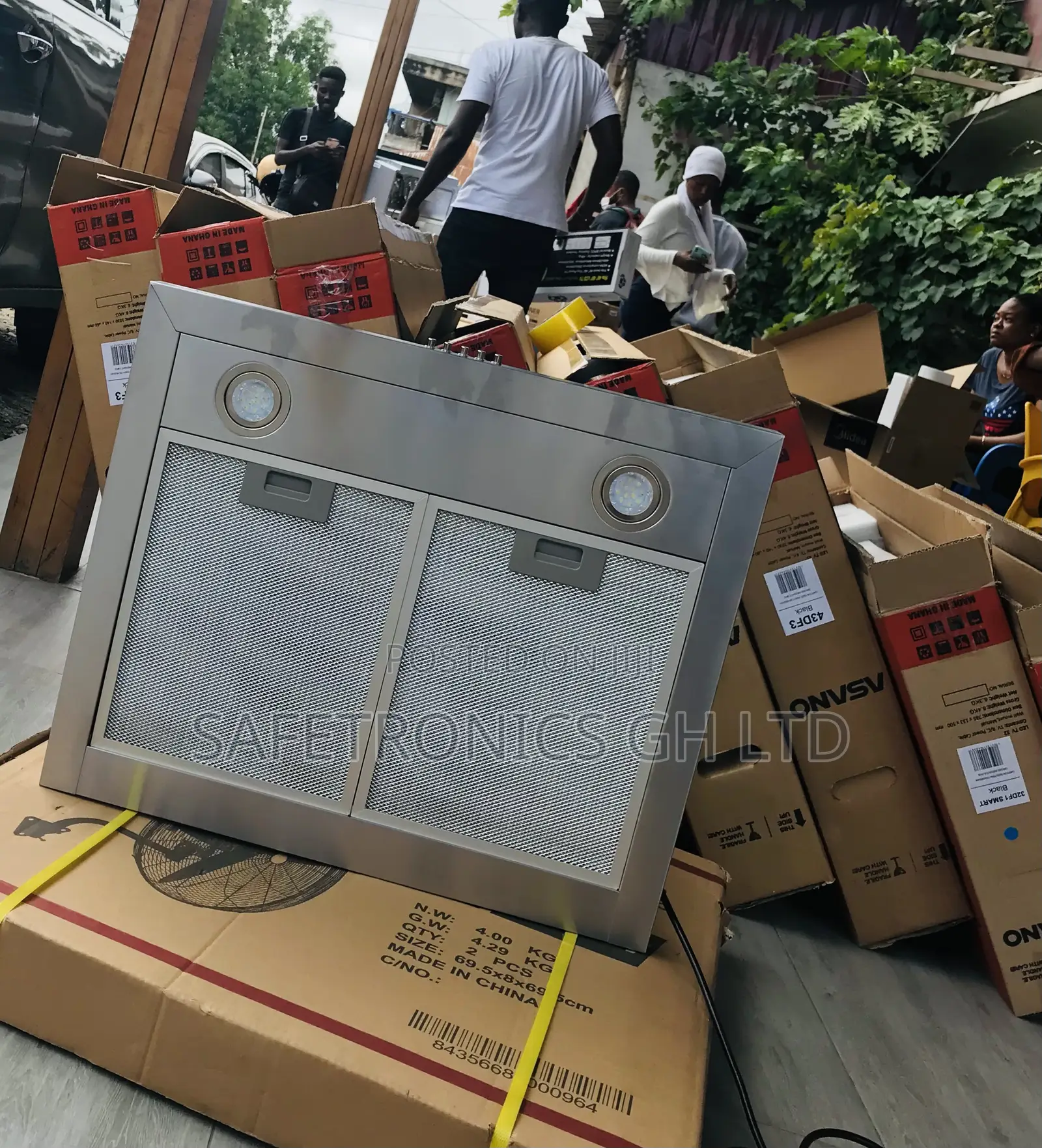 Gray 60M21 Midea Adjustable Electric Range Hood 
