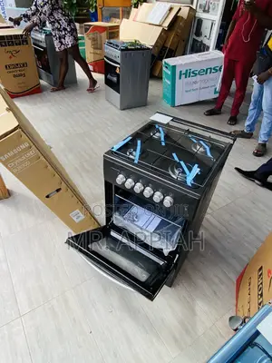Fast Cooking Volcano 50x50(Black)4 Gas Cooker + Oven.