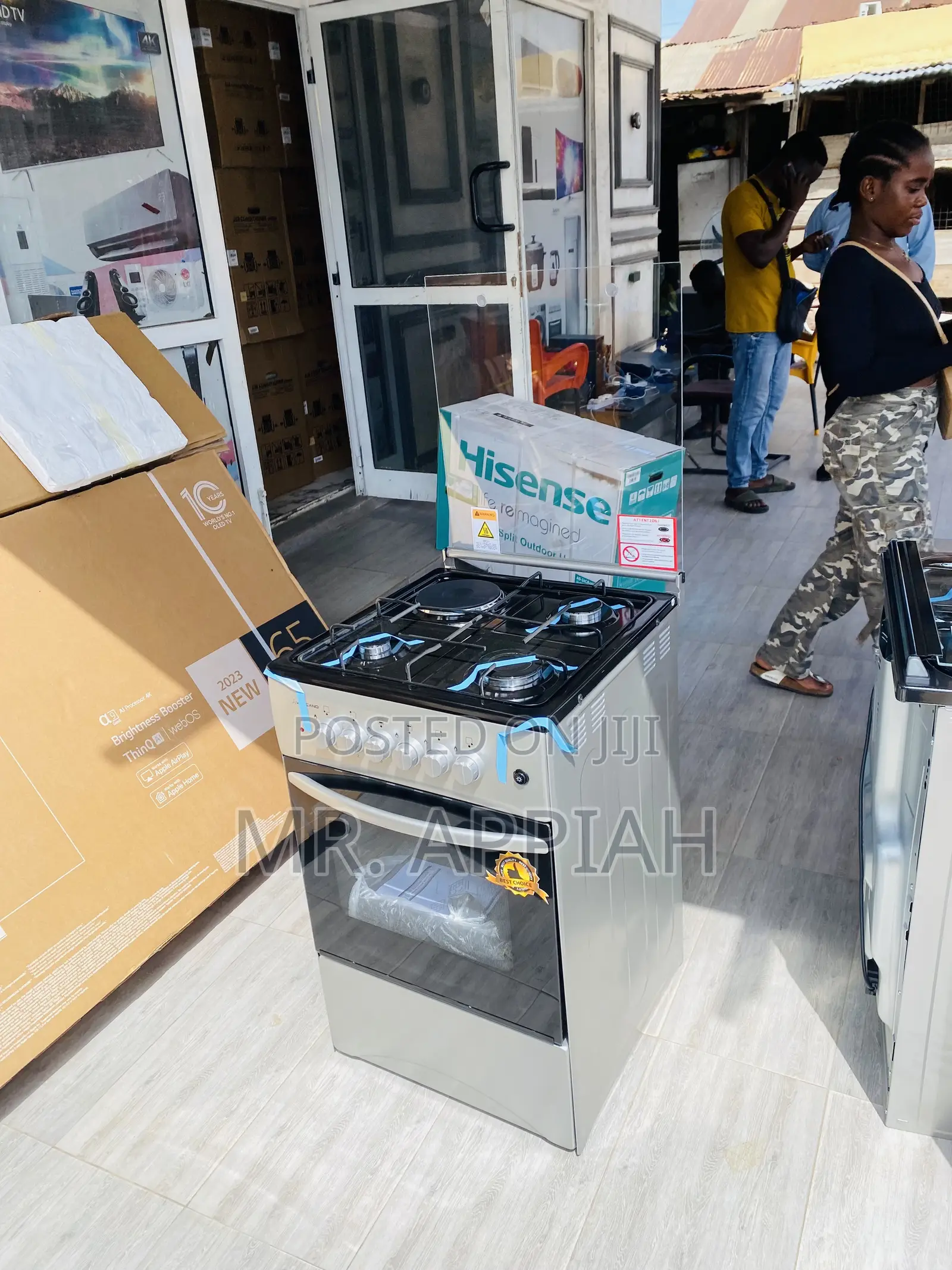 3 Gas + 1 Electric Volcano Cooker With Oven and Grill.