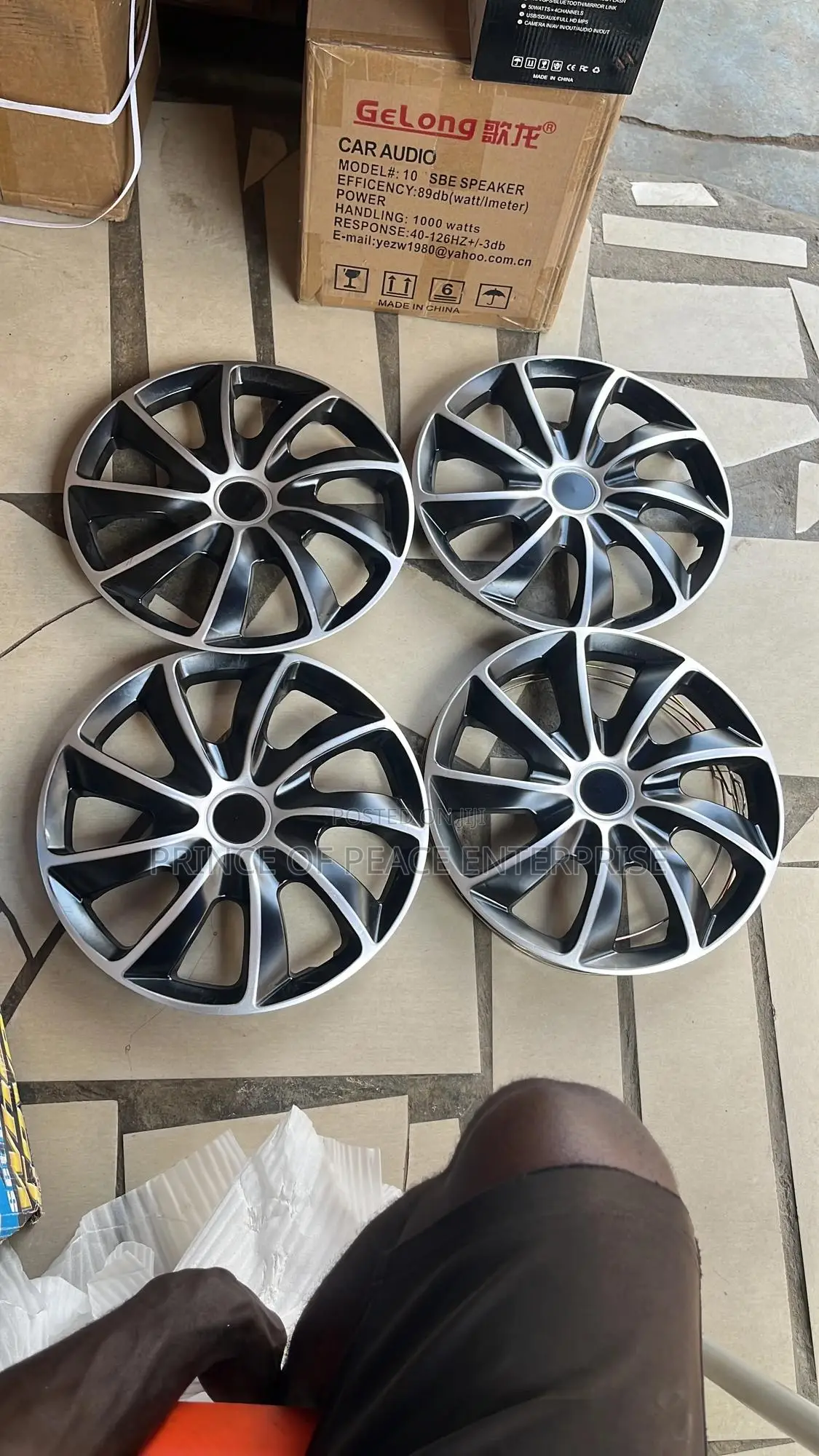 Wheel Cover 13 14 and 15 Inches Ash With Black