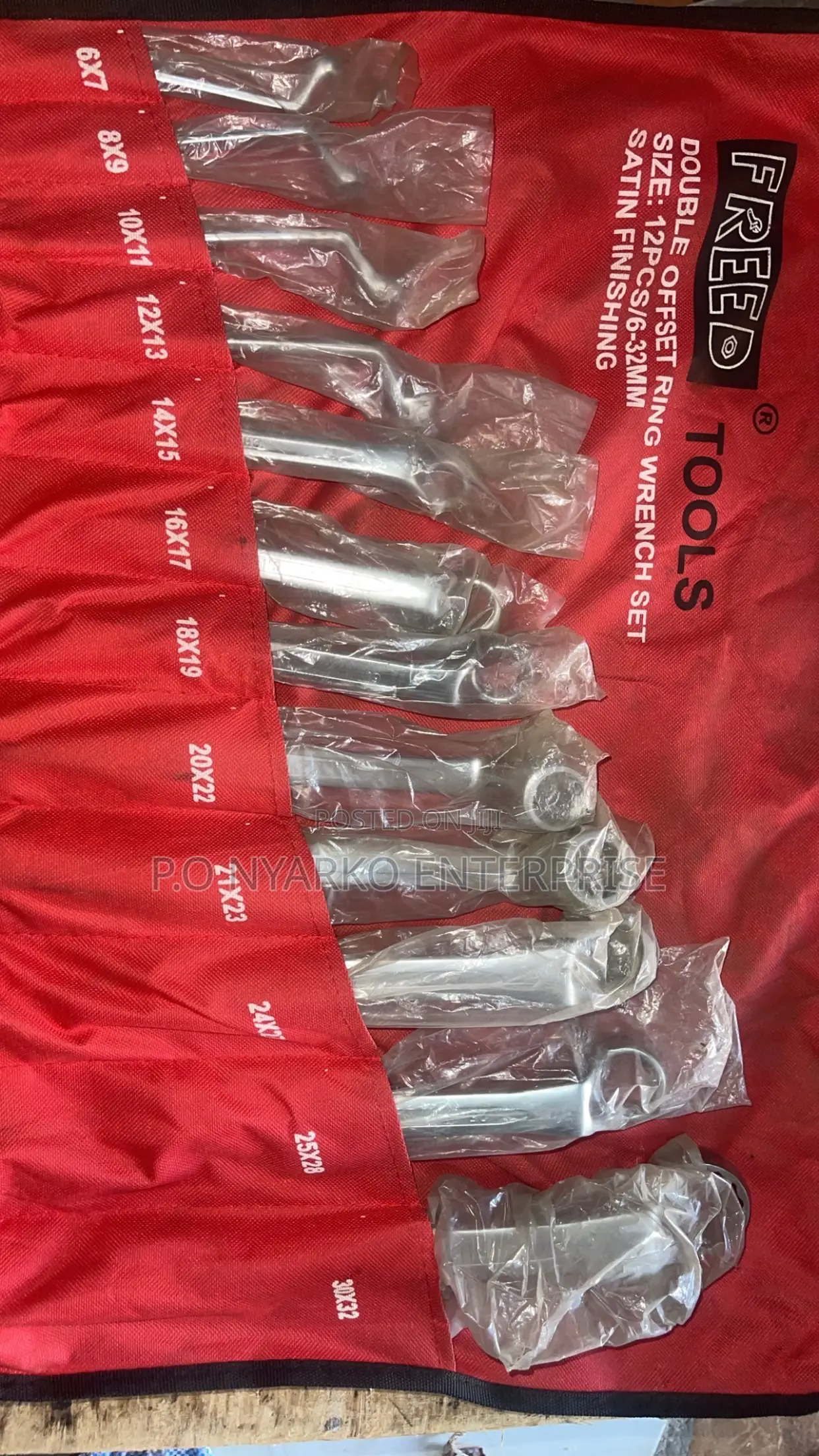 12 Pieces Ring Spanner Set