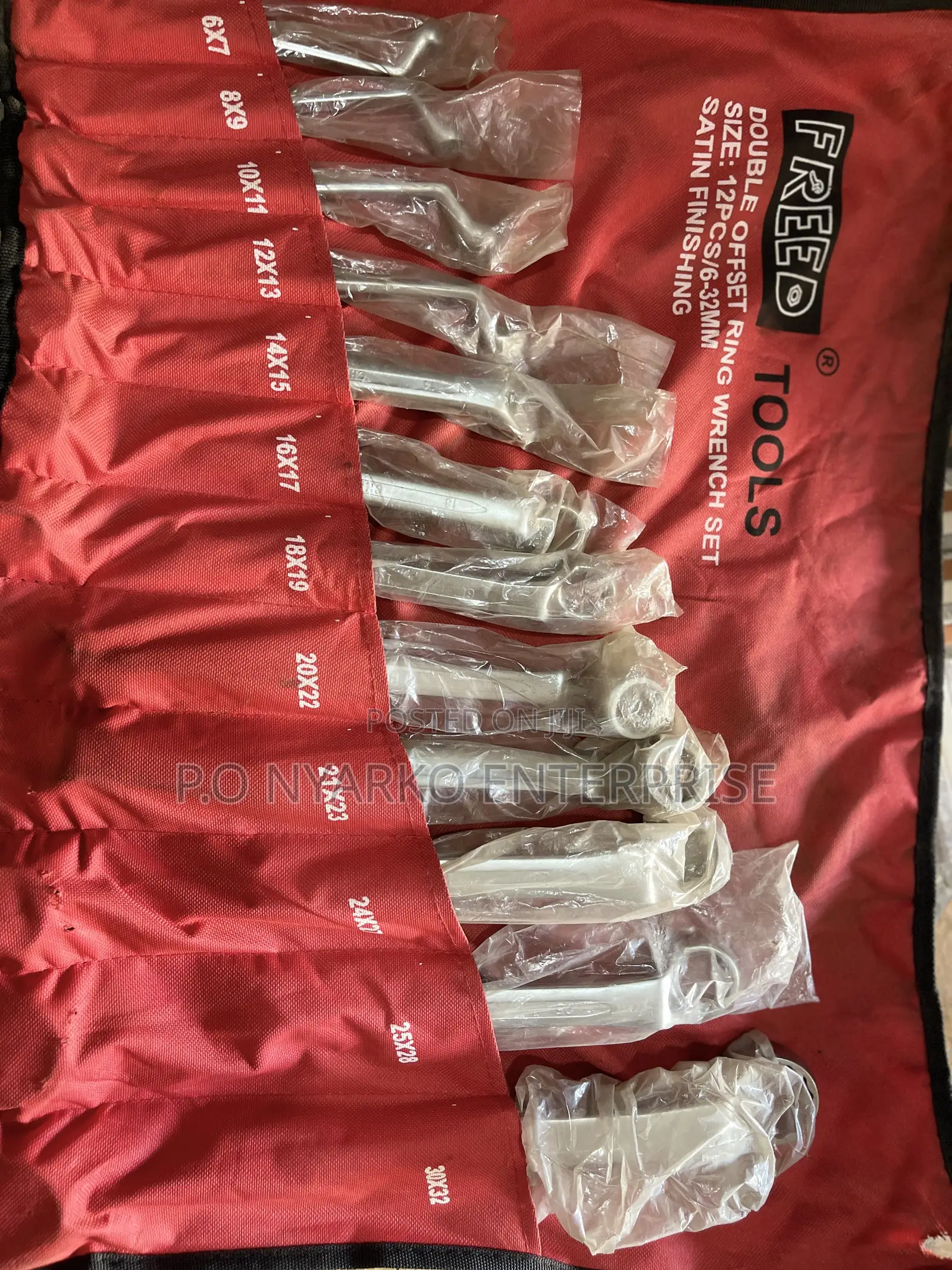 12 Pieces Ring Spanner Set
