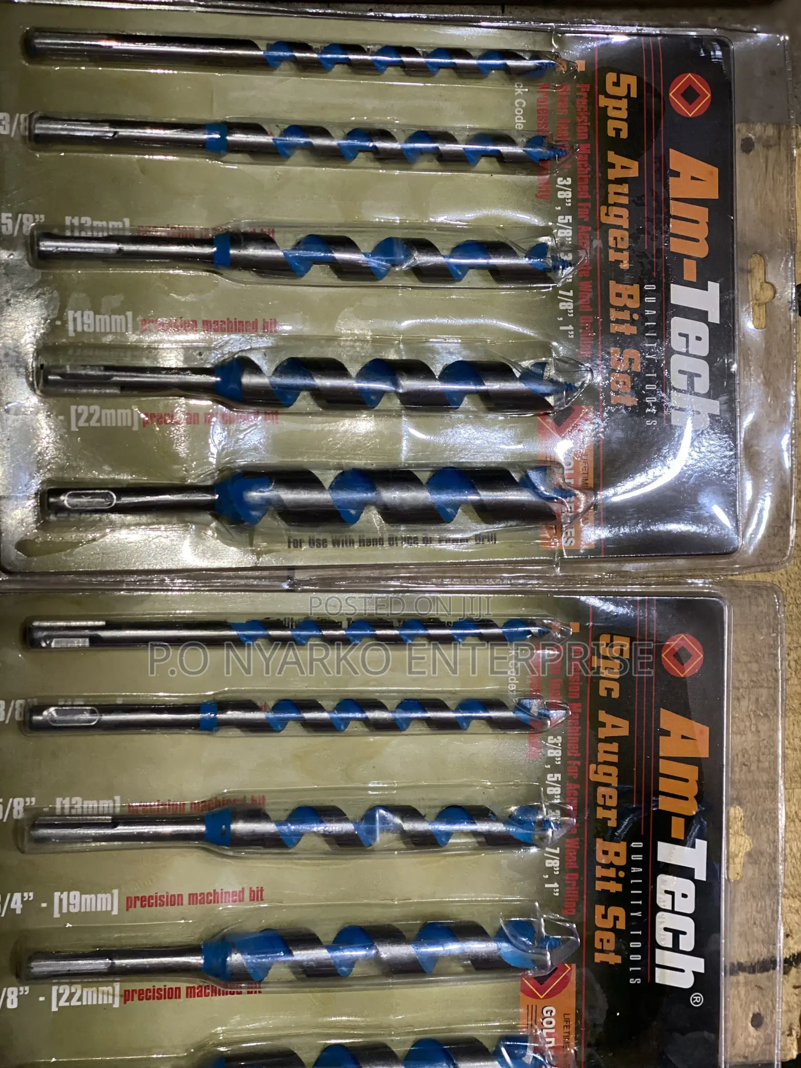 5pc Auger Bit Set
