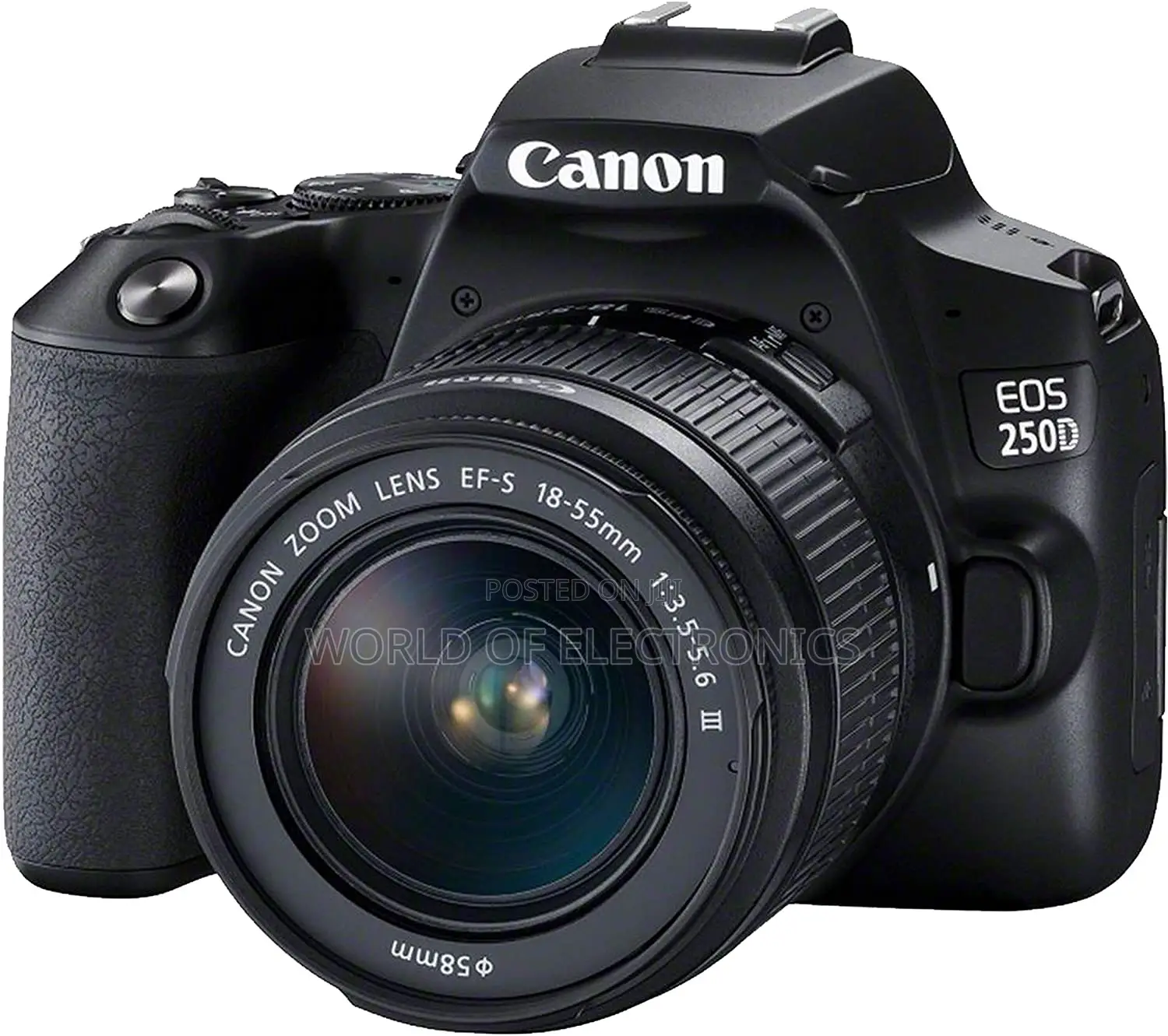 Canon EOS 250D DSLR Camera W/ Ef-S 18-55mm F/4-5.6 Is STM