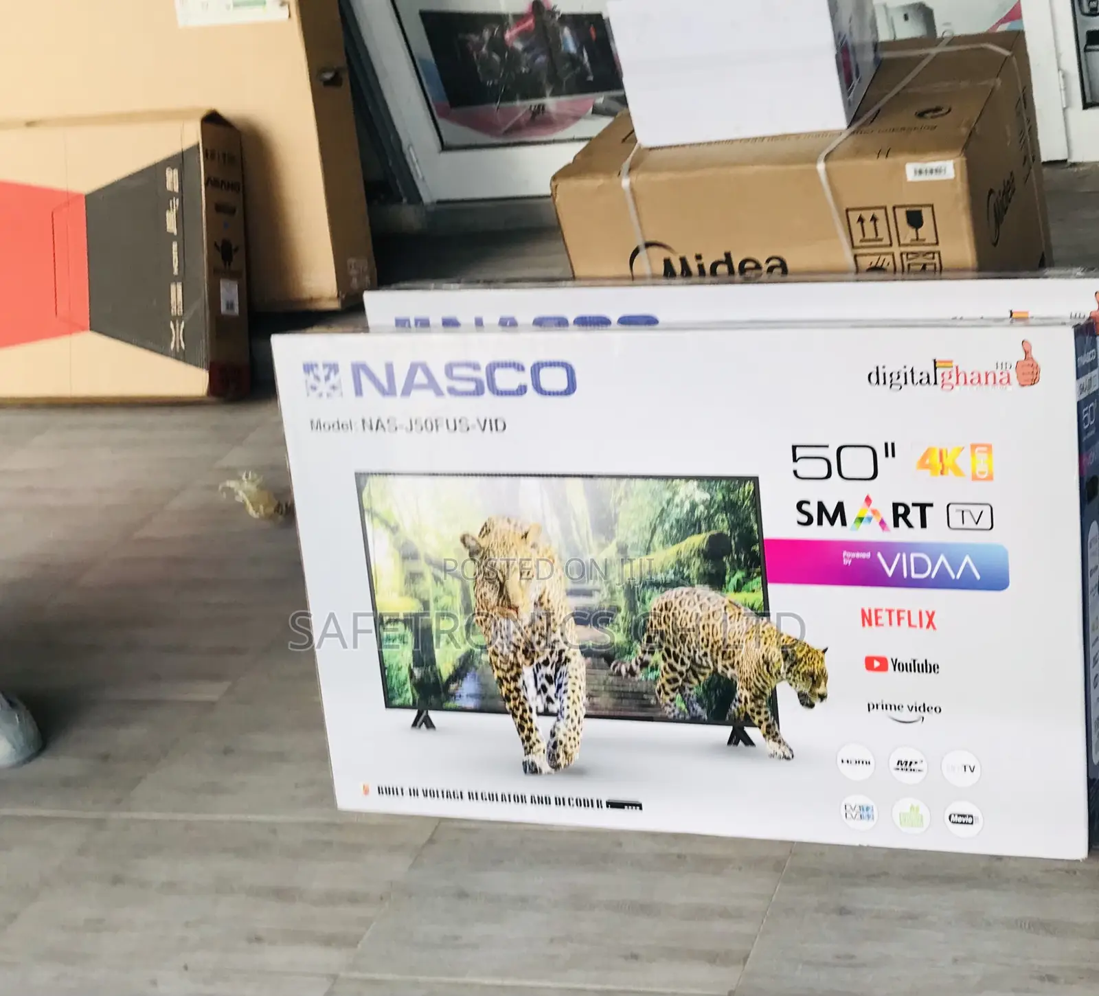 50 Inches Glossy Led UHD Smart Crystal Nasco Television 