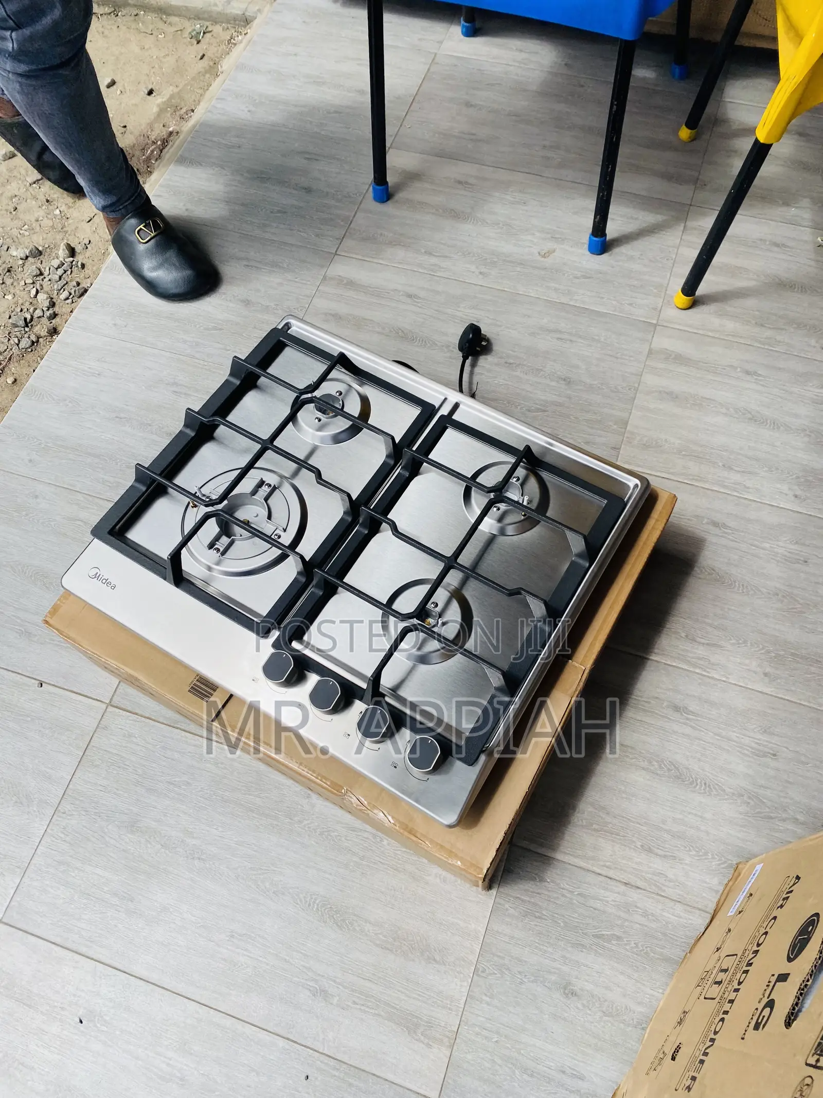 MIDEA 4 Burner Gas Hob (60G40ME) With Front Control.