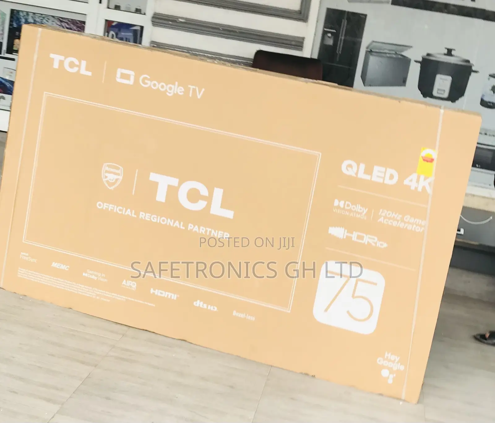 Smart Glossy TCL Qled 75 Inches C645 Uhd Television