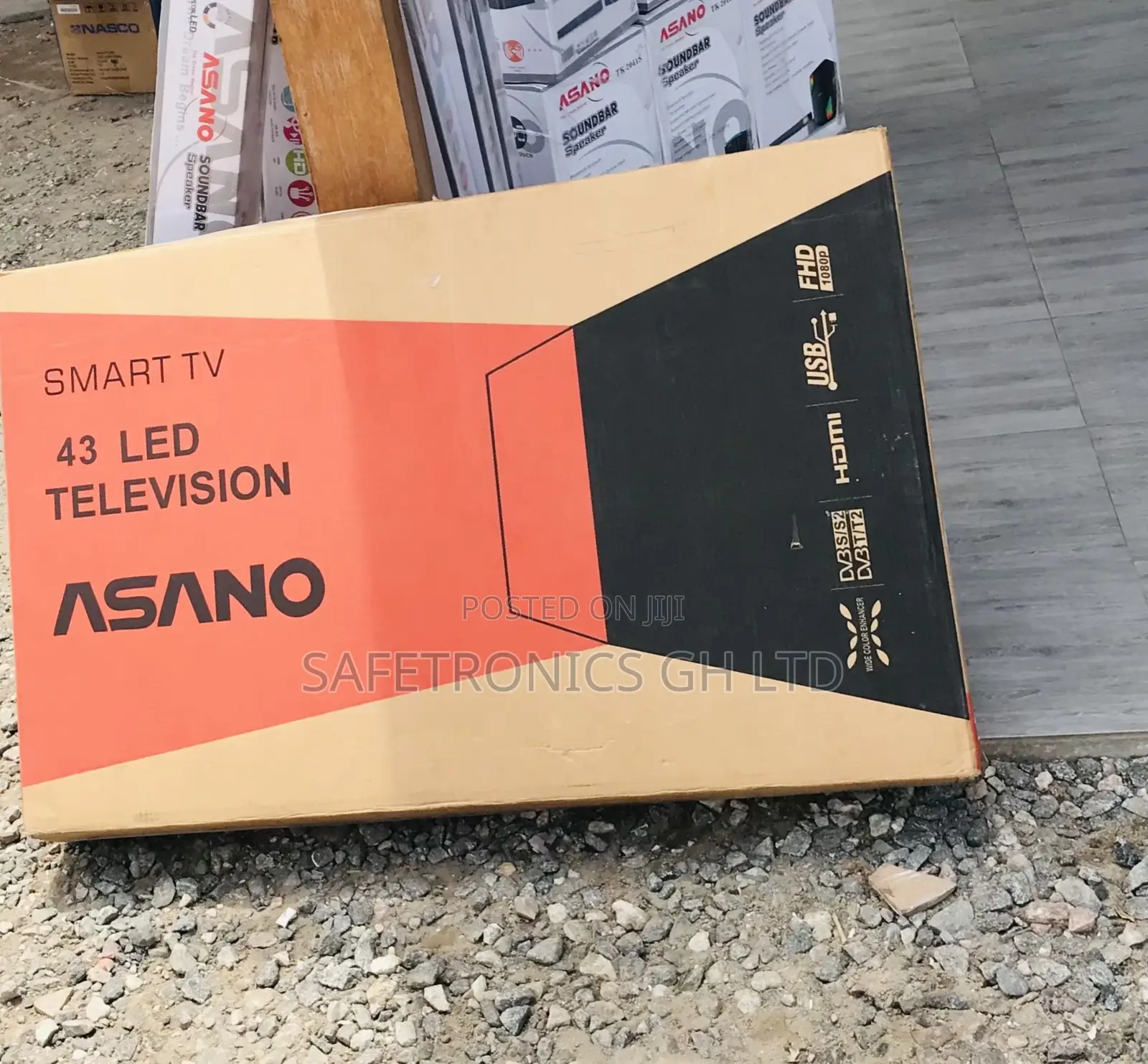 Asano 43 Inches Glossy Led UHD Smart Crystal Television 