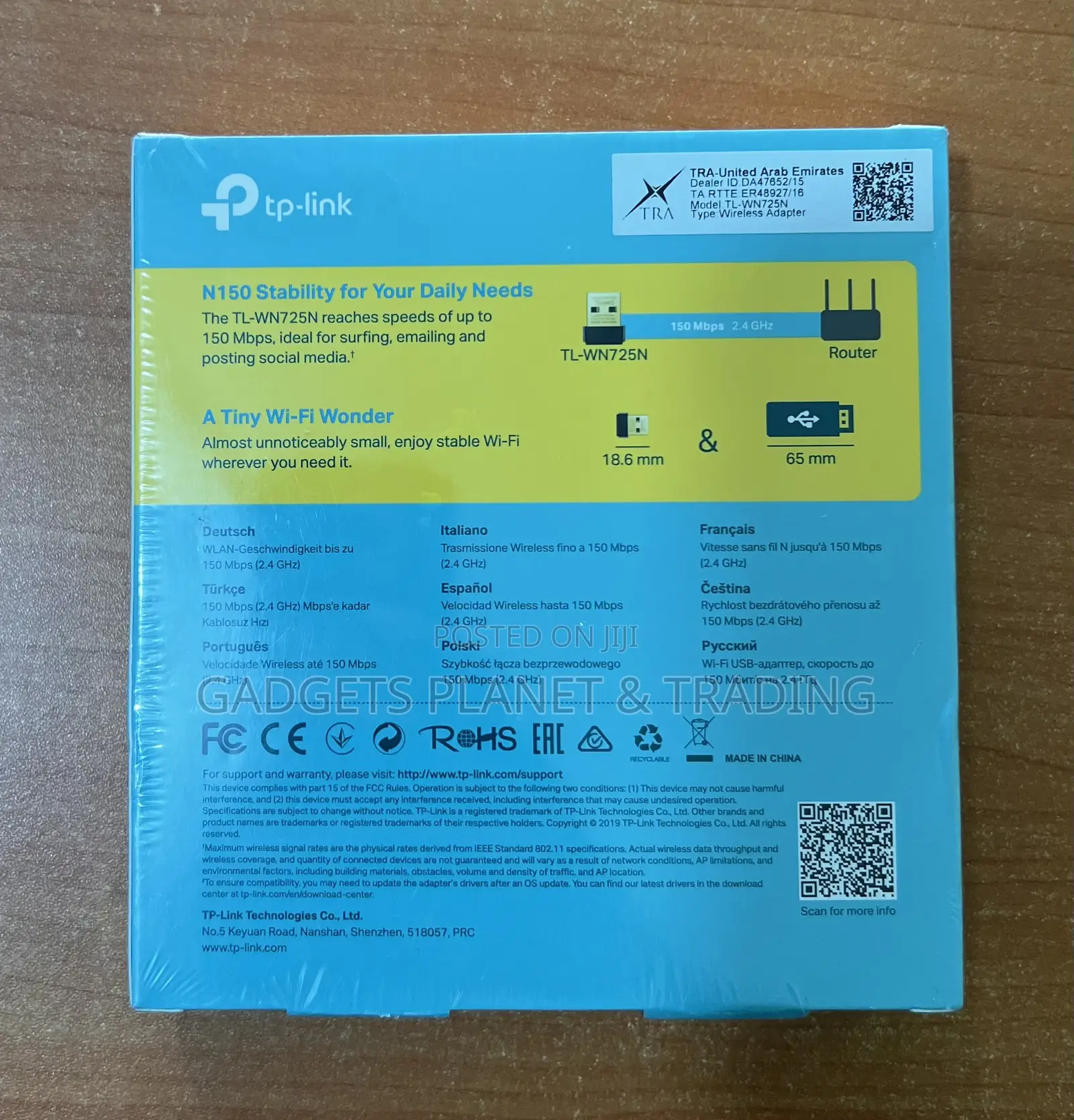 Tp-link TL-WN725N 150mbps Wireless N Nano Wifi Adapter