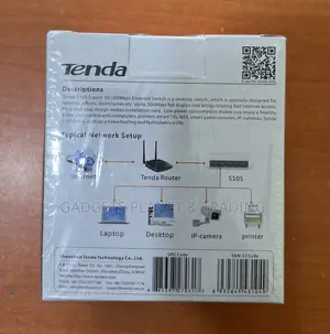 Tenda 5-Port Mini 10/100mbps Fast Ethernet Switch - S105