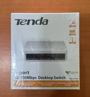 Tenda 5-Port Mini 10/100mbps Fast Ethernet Switch - S105