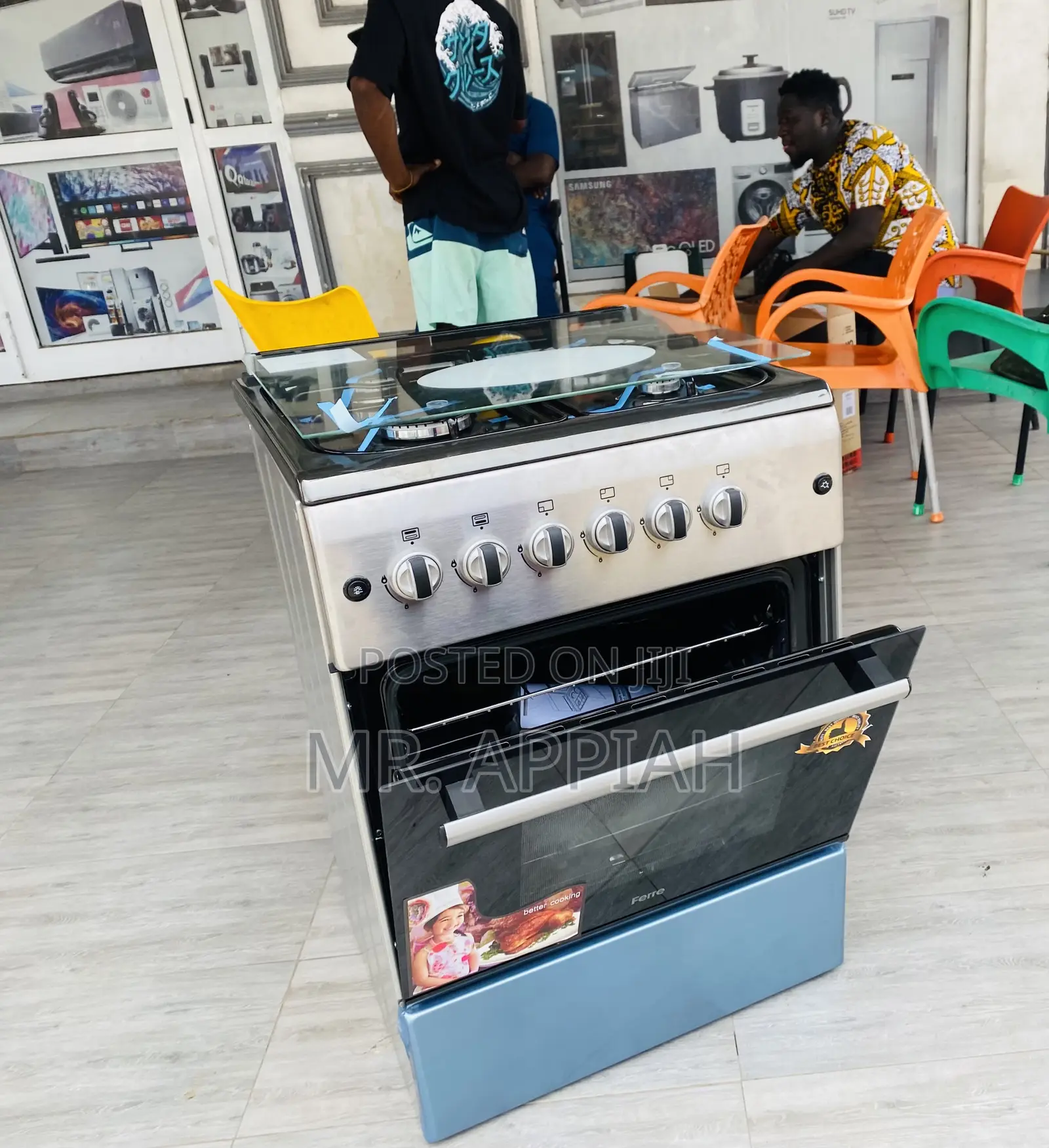 Authentic Ferre 60x60 Newlight Ions 4 Gas Burner + Oven.