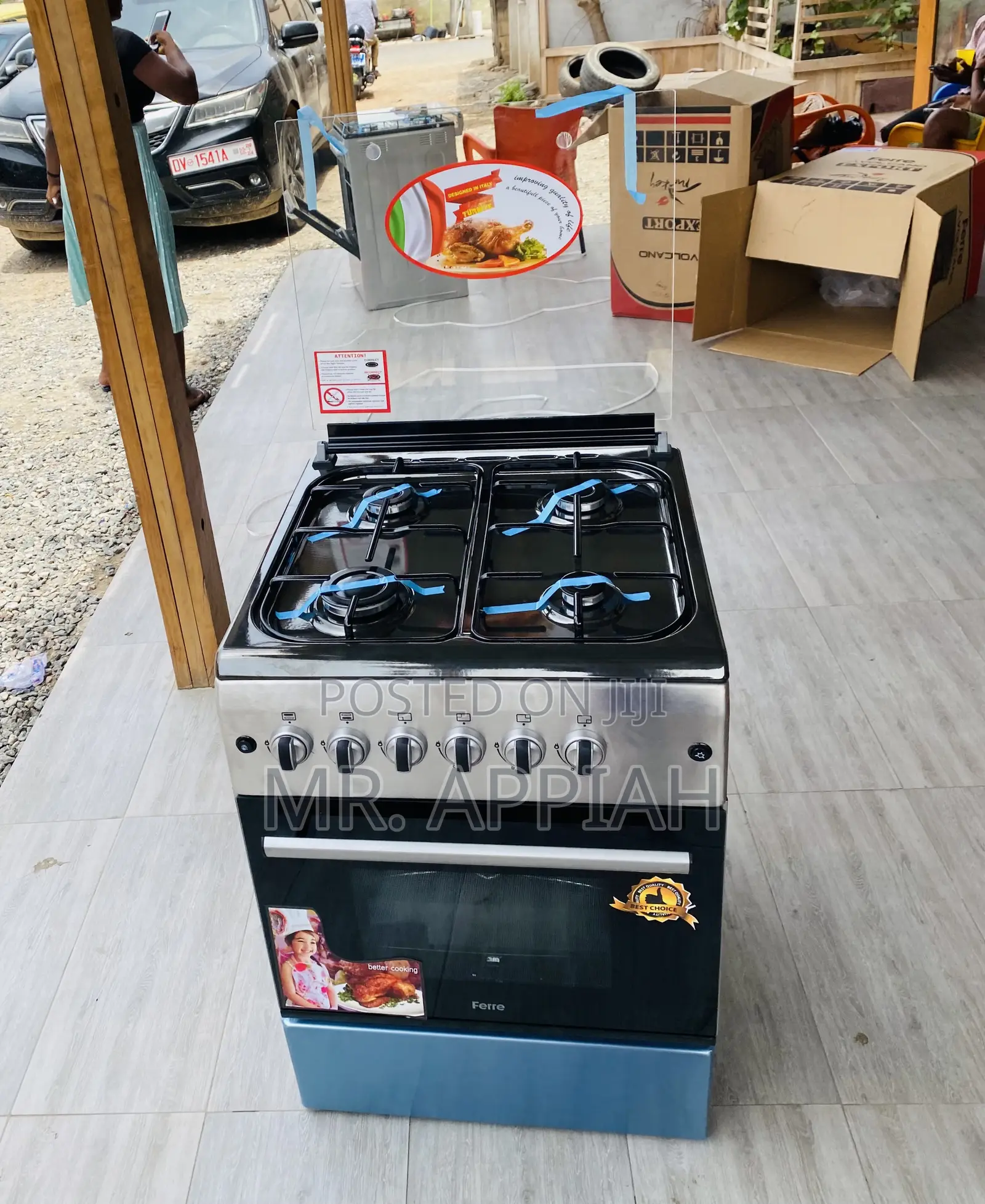 Brand New Ferre 60x60 4 Burner With Oven Newlight Ions