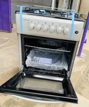 Latest and Effective Volcano 4 Gas Burner With Oven(Gray).