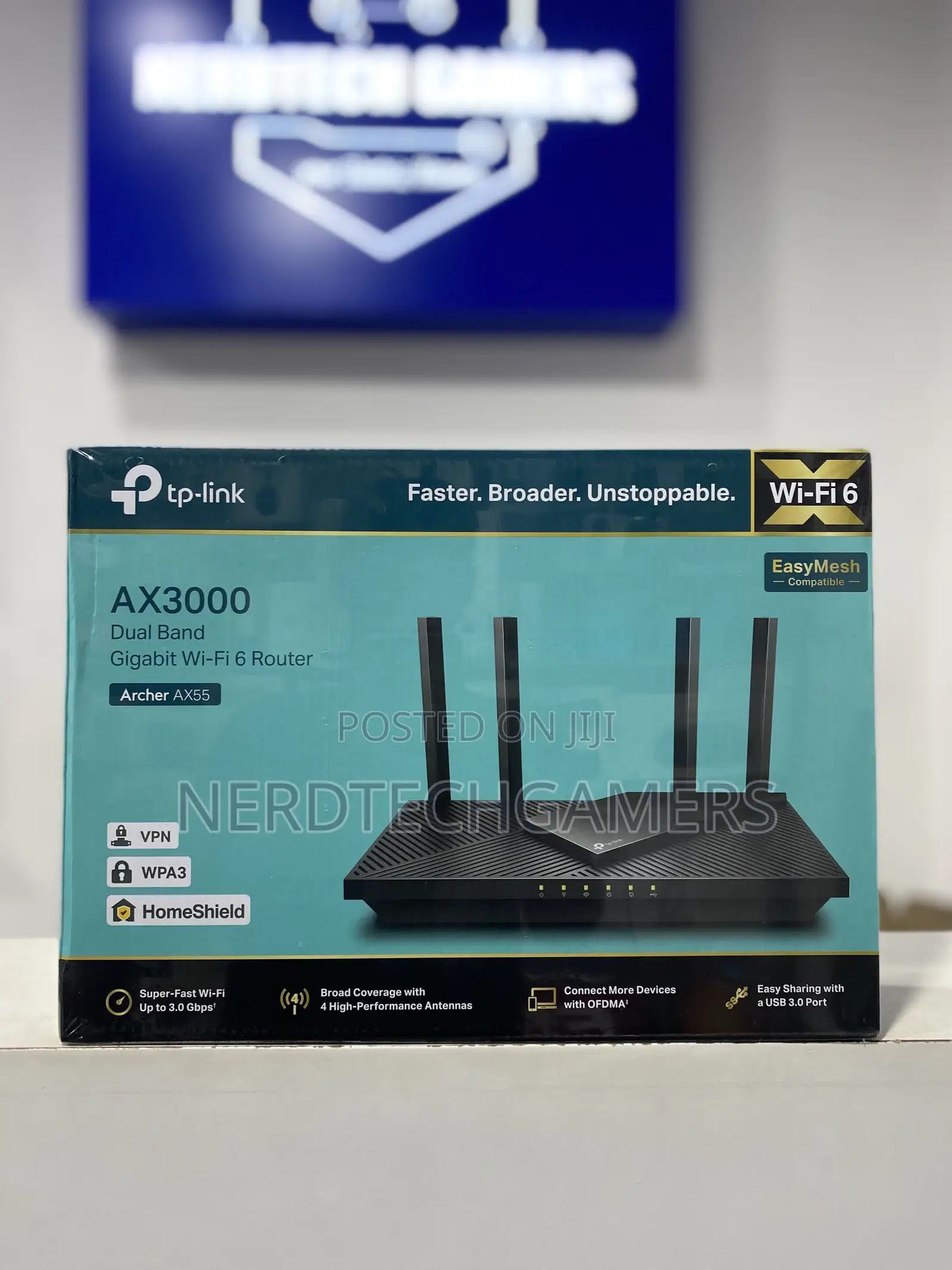 Tp-link AX3000 Wifi 6 Router, VPN Router, (Archer AX55)