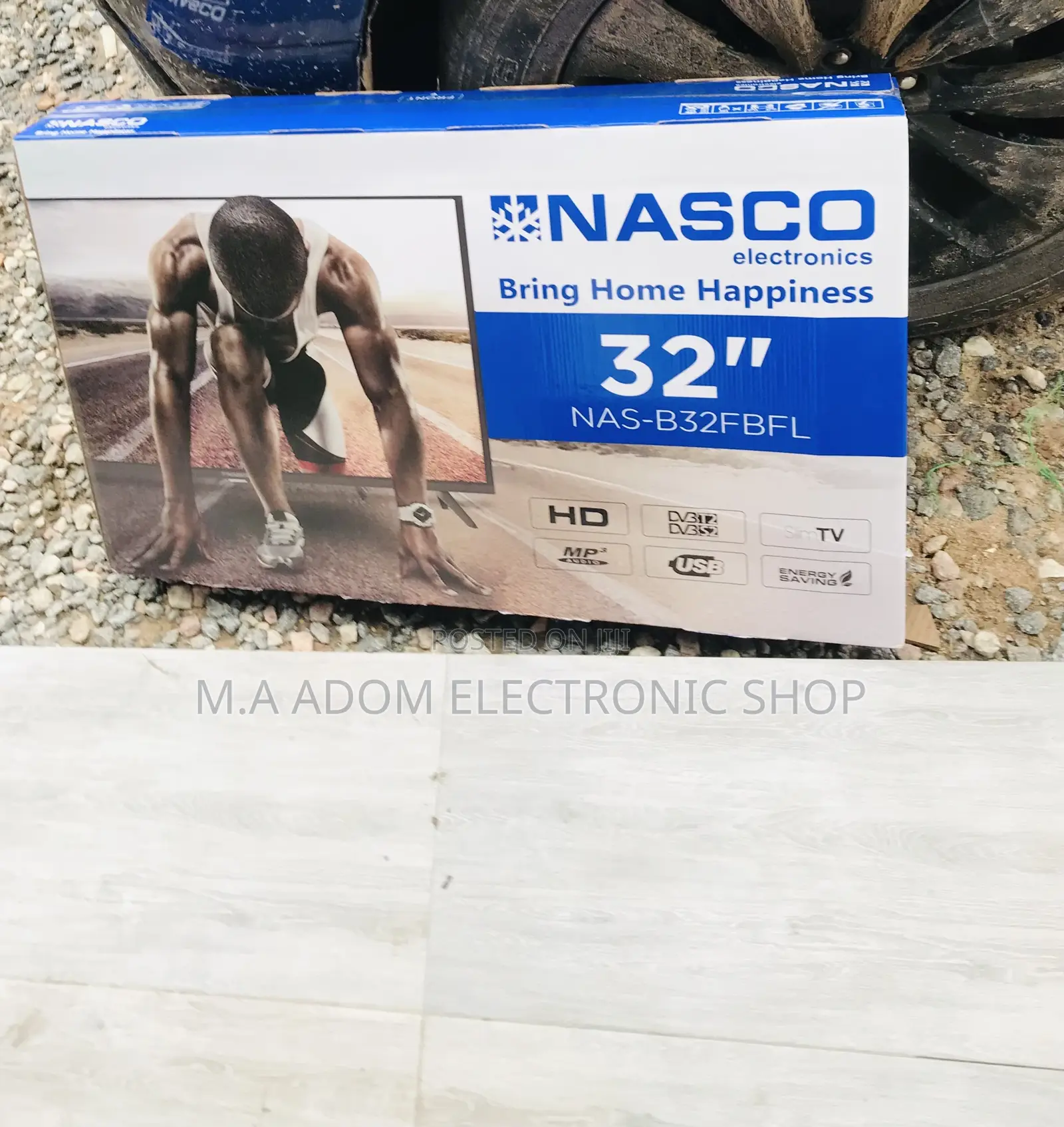 Latest Nasco 32 Inch Digital Satellite Led Television(Black)