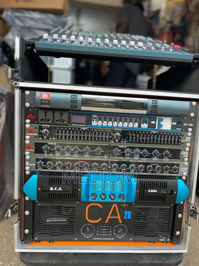 Loaded 14u Dj Rack for Full Range and Double Bass Speakers
