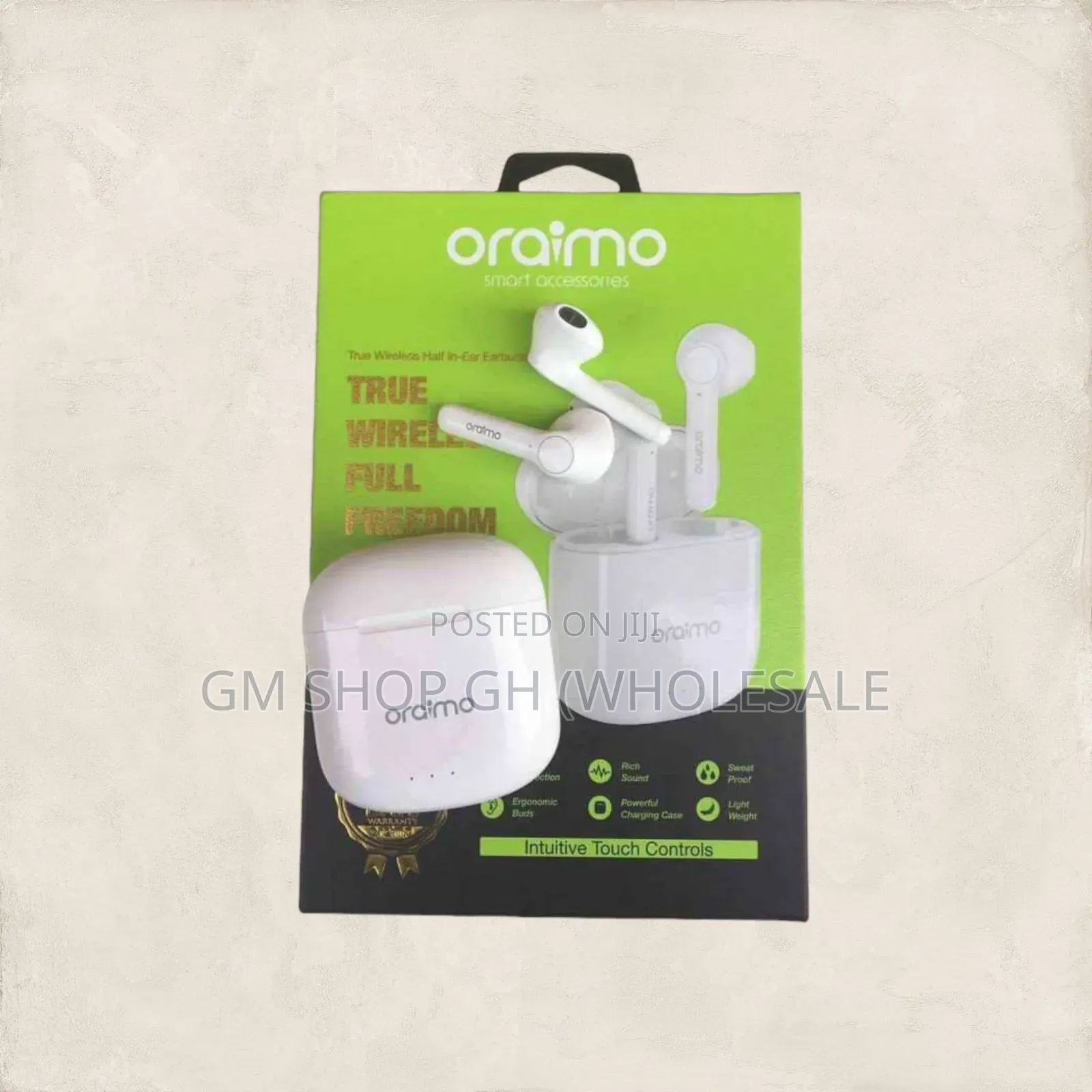 Oraimo Wireless Bluetooth Airpod (Wholesale). Gm7689