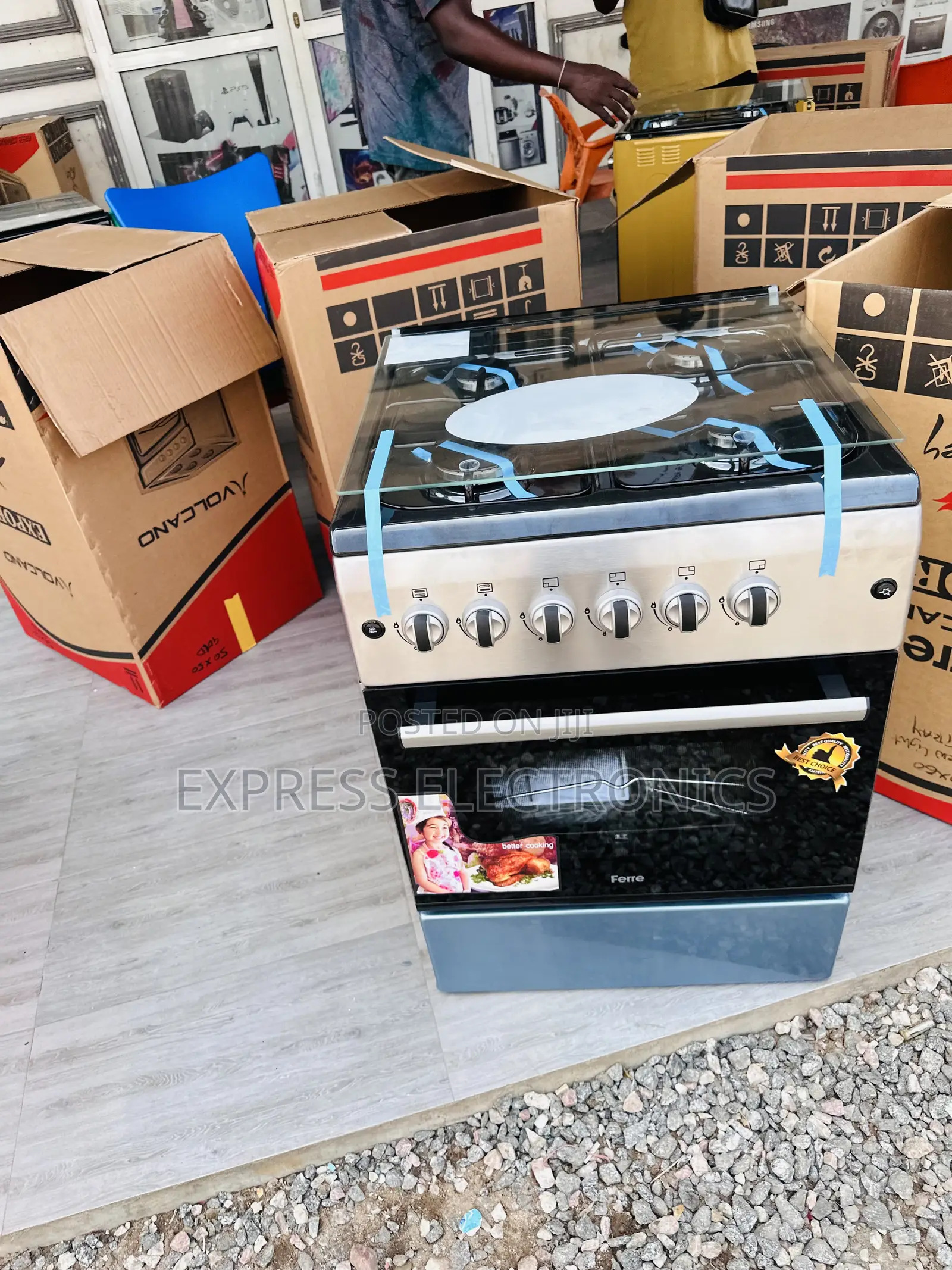 Newline Gas Stove Cooker Oven 4burner 60/60
