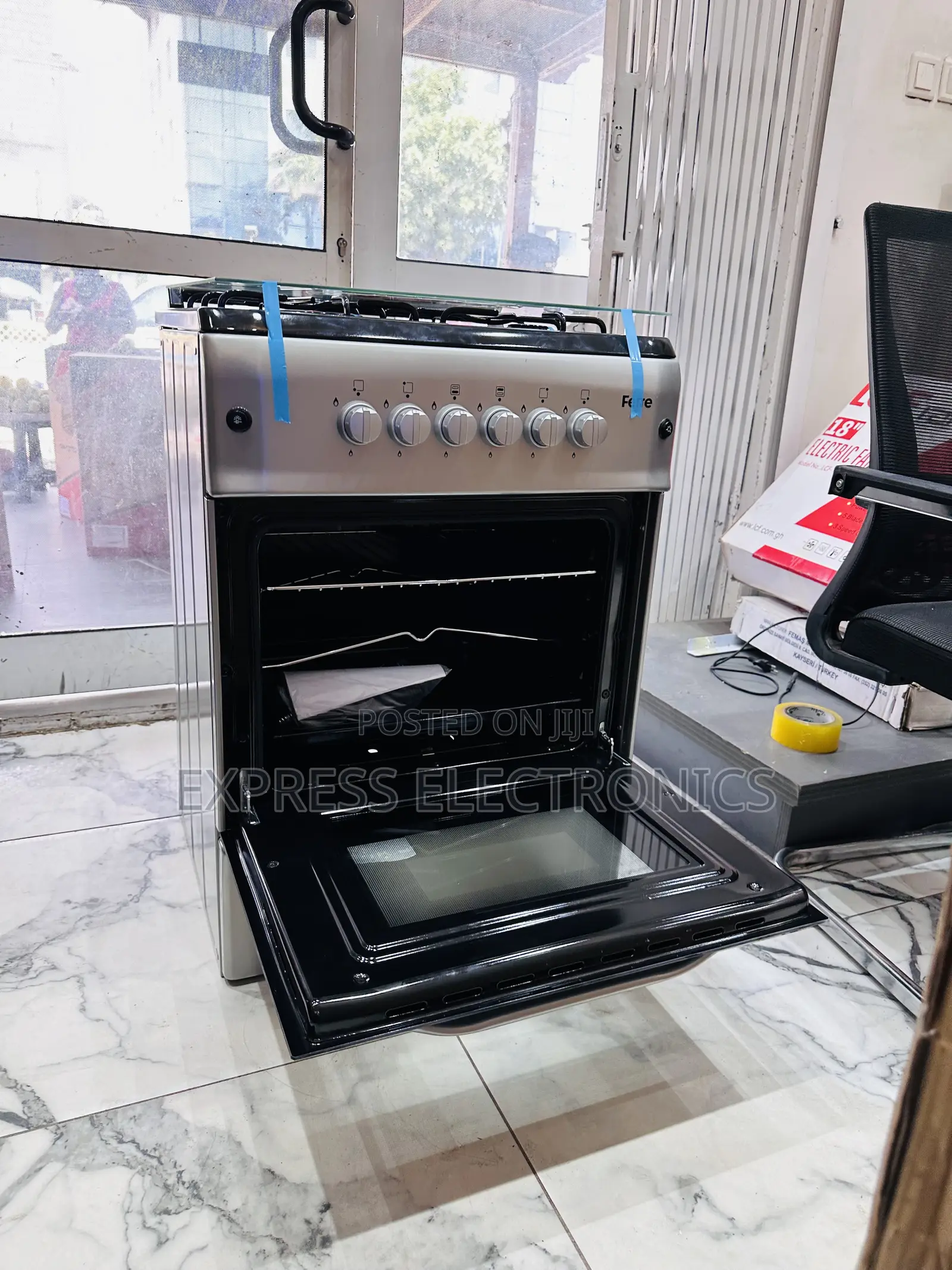 Smart New Grey Stove Oven Grill 4burner 60/60