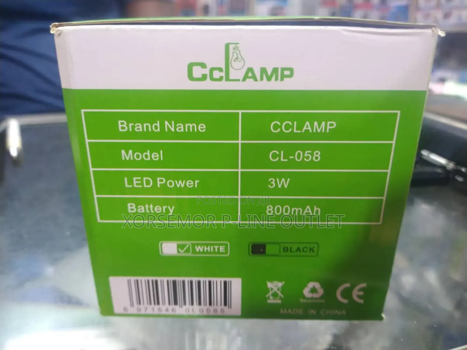 Cclamp Solar and Electric Flashlight 