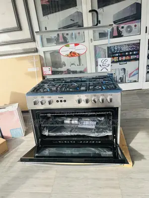 60/90 Grey Color Stove Oven Rotisserie 5burner 
