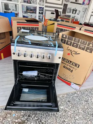 60/60 4burner Gas Cooker Oven Grill Rotisserie Grey.