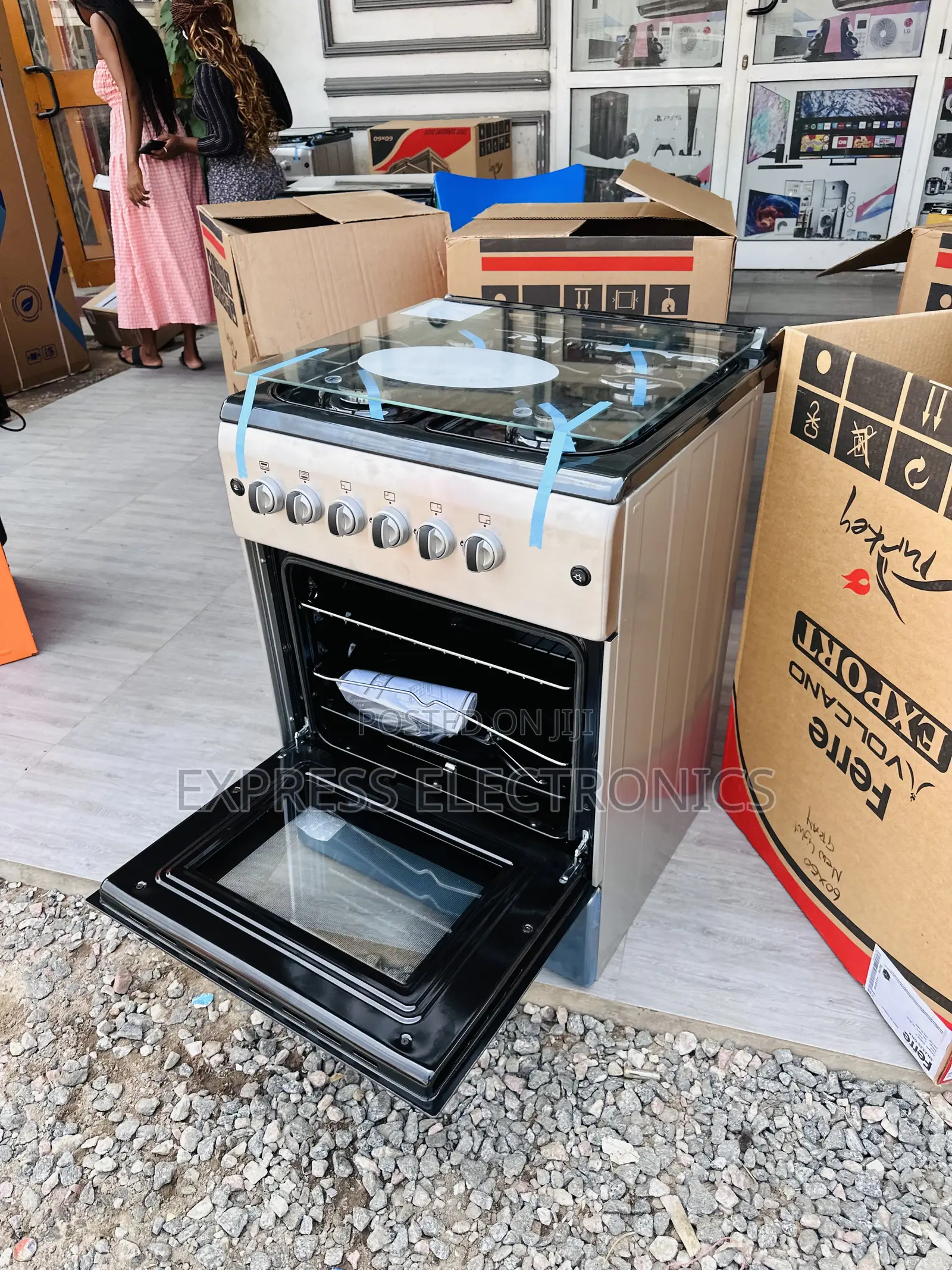 4burner Gas Cooker Oven Grill Newline 60/60