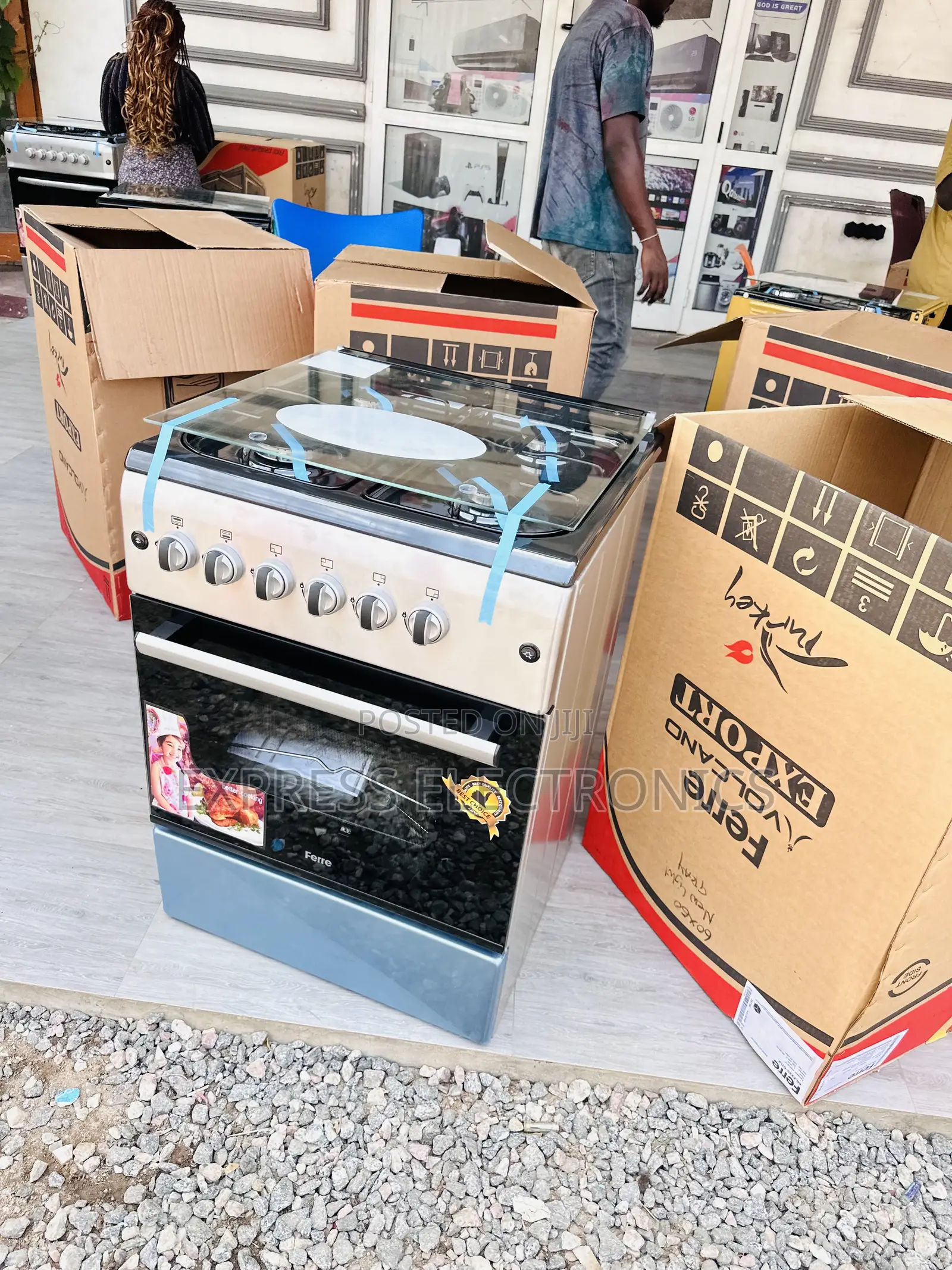 60/60 4burner Newline Gas Cooker Oven Grill Rotisserie