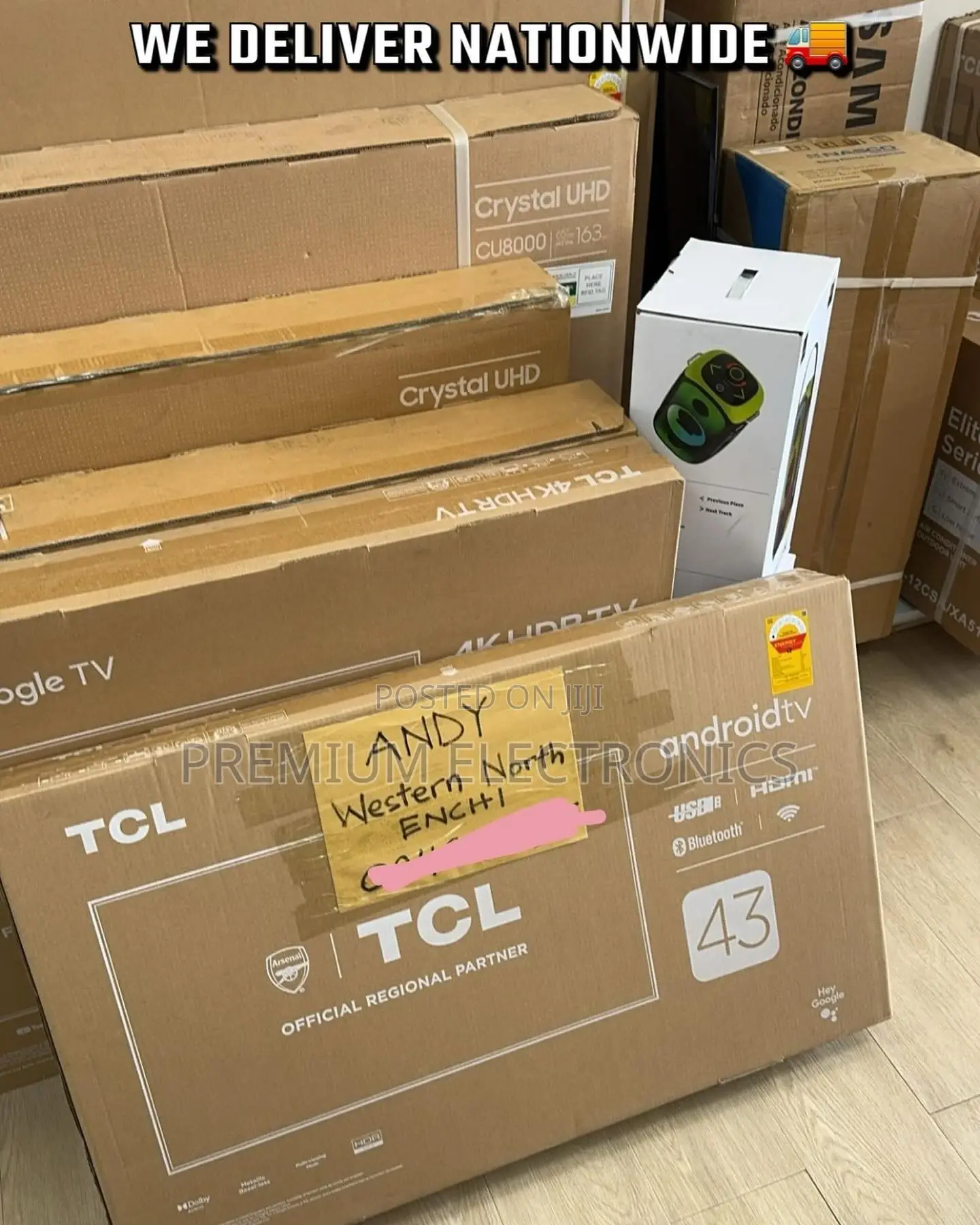 Efficiency and Style TCL 43" Android Smart Digital Sat Tv