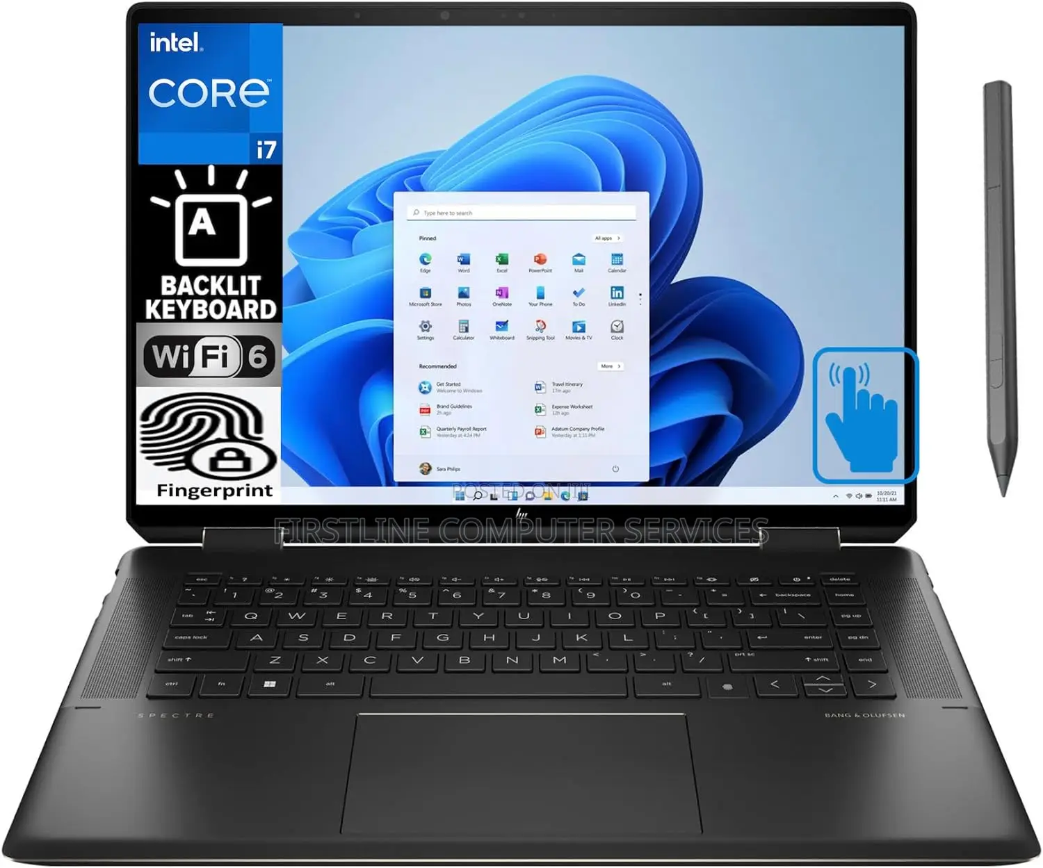 New Laptop HP Spectre X360 16GB Intel Core I7 SSD 512GB