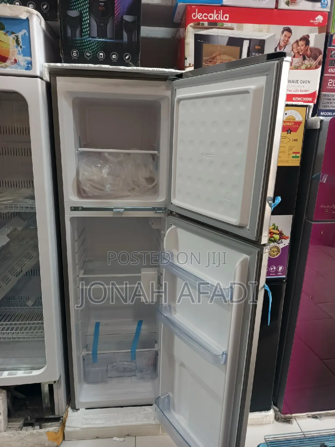 Pearl 166ltr Double Door Top Freezer Fridge PF-270IX