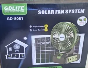 Solar Fan Energy With Bulb