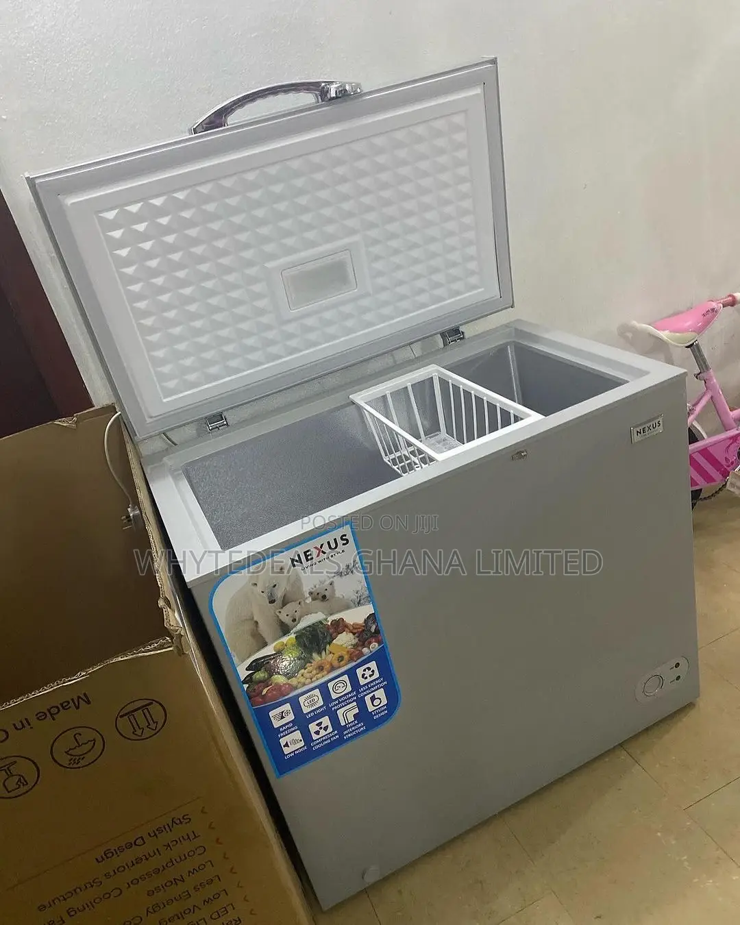 Nexus 210L Energy-Saving Chest Freezer/5-Years Warranty 2024