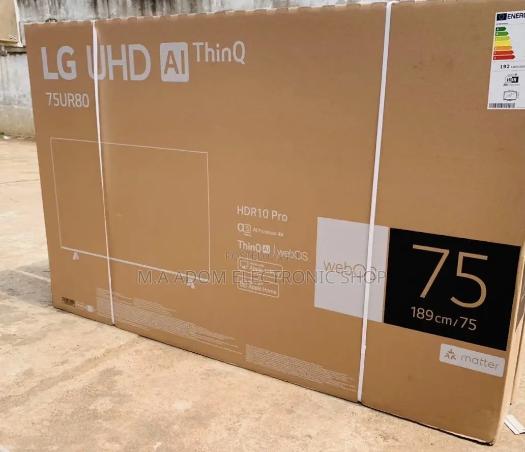 Sealed in Box LG 75ur7800 75 Inch Smart Uhd Tv.