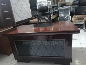 Office Table With 1-Swivel Chair