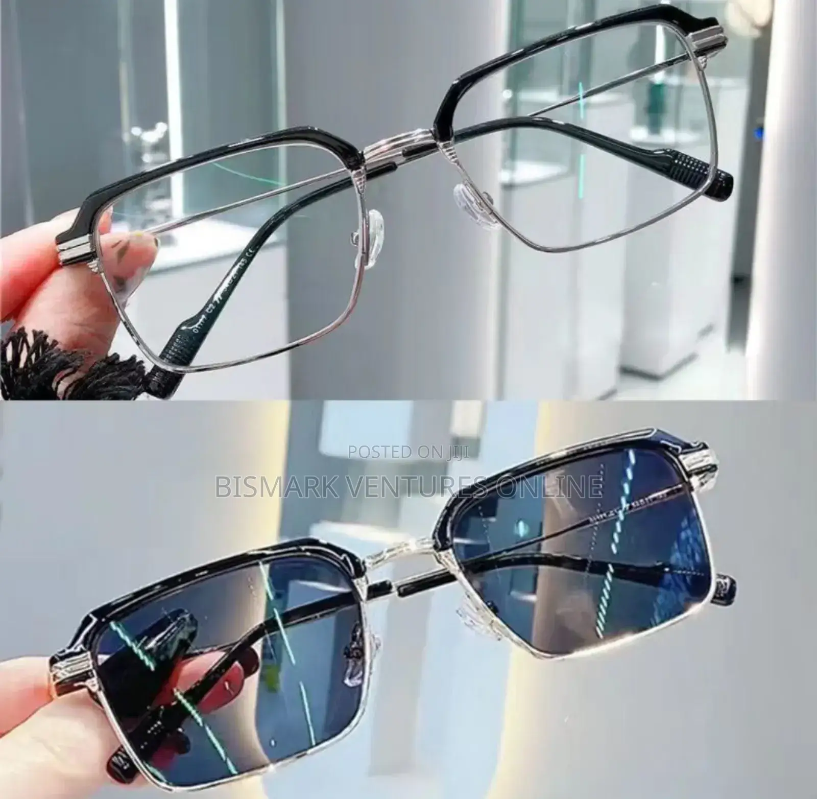 Photochromic Rectangle Eyeglasses For Men Women