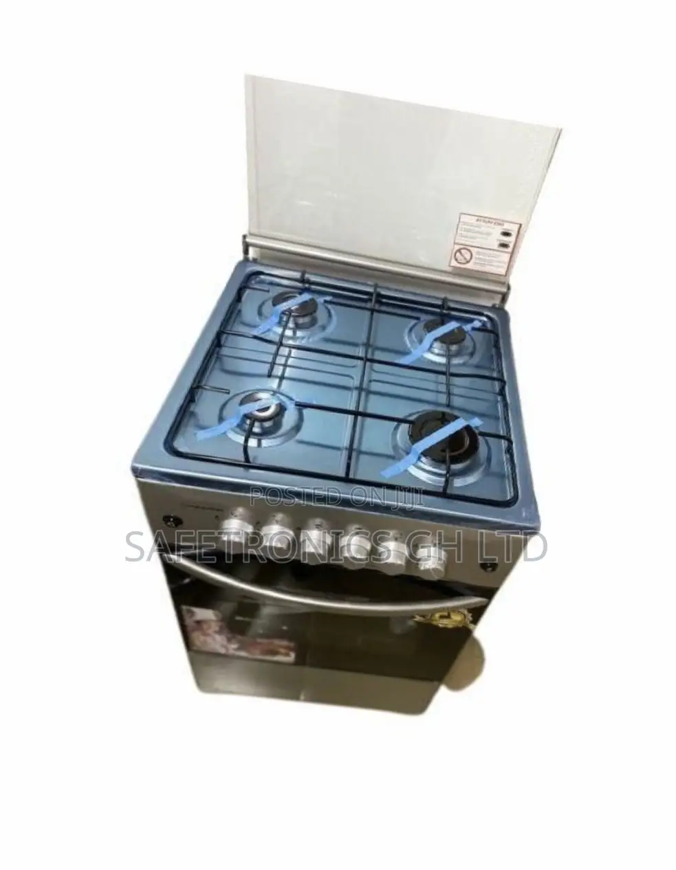Oven With Grill 50x50cm Volcano 4 Gas Cooker Gray