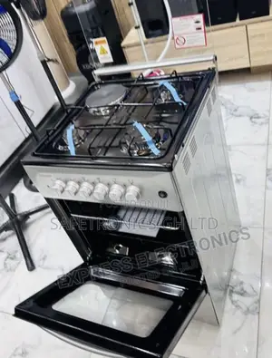 50x50cm  Volcano 1 Electric 3 Gas Oven With Grill Gray